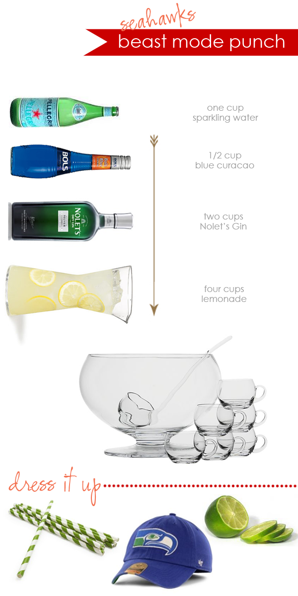 Ali Hedin Seahawks Punch for Super Bowl