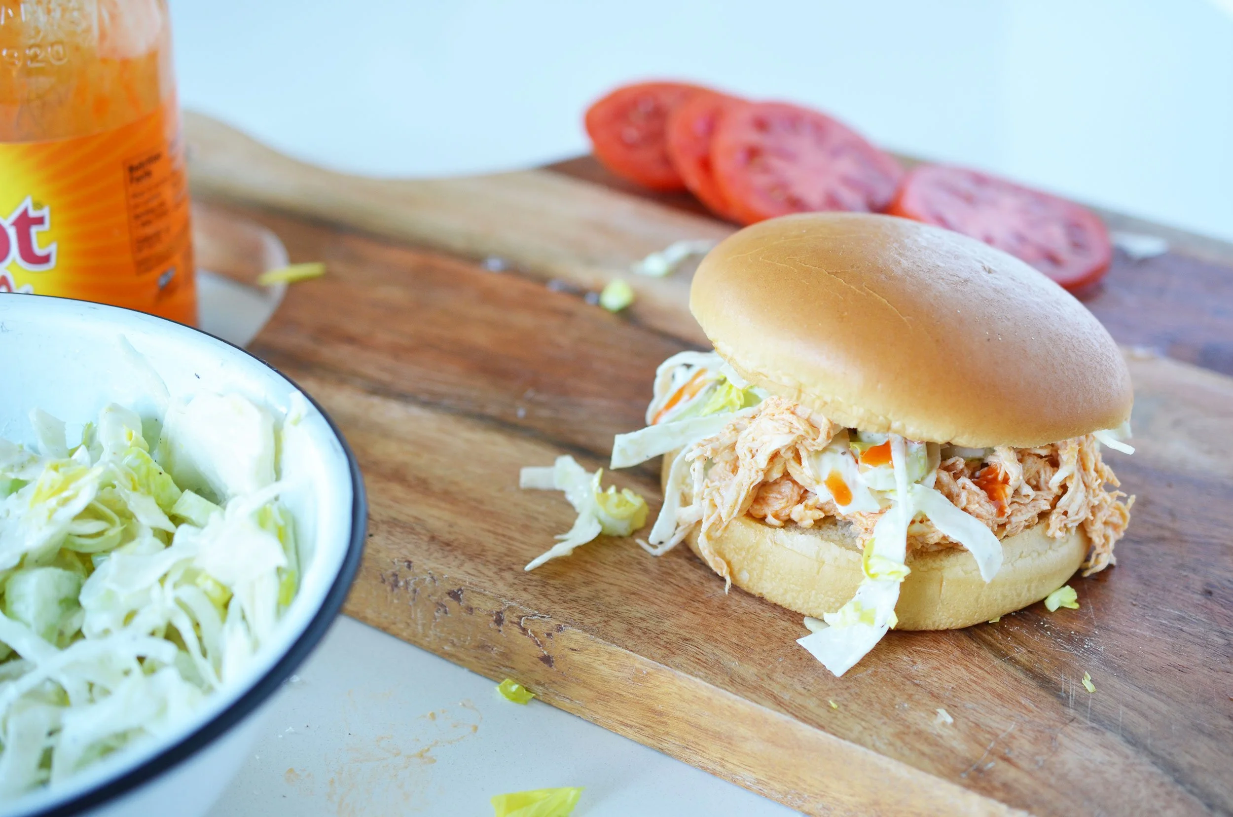 Ali Hedin Buffalo Chicken Sandwich for Football watching