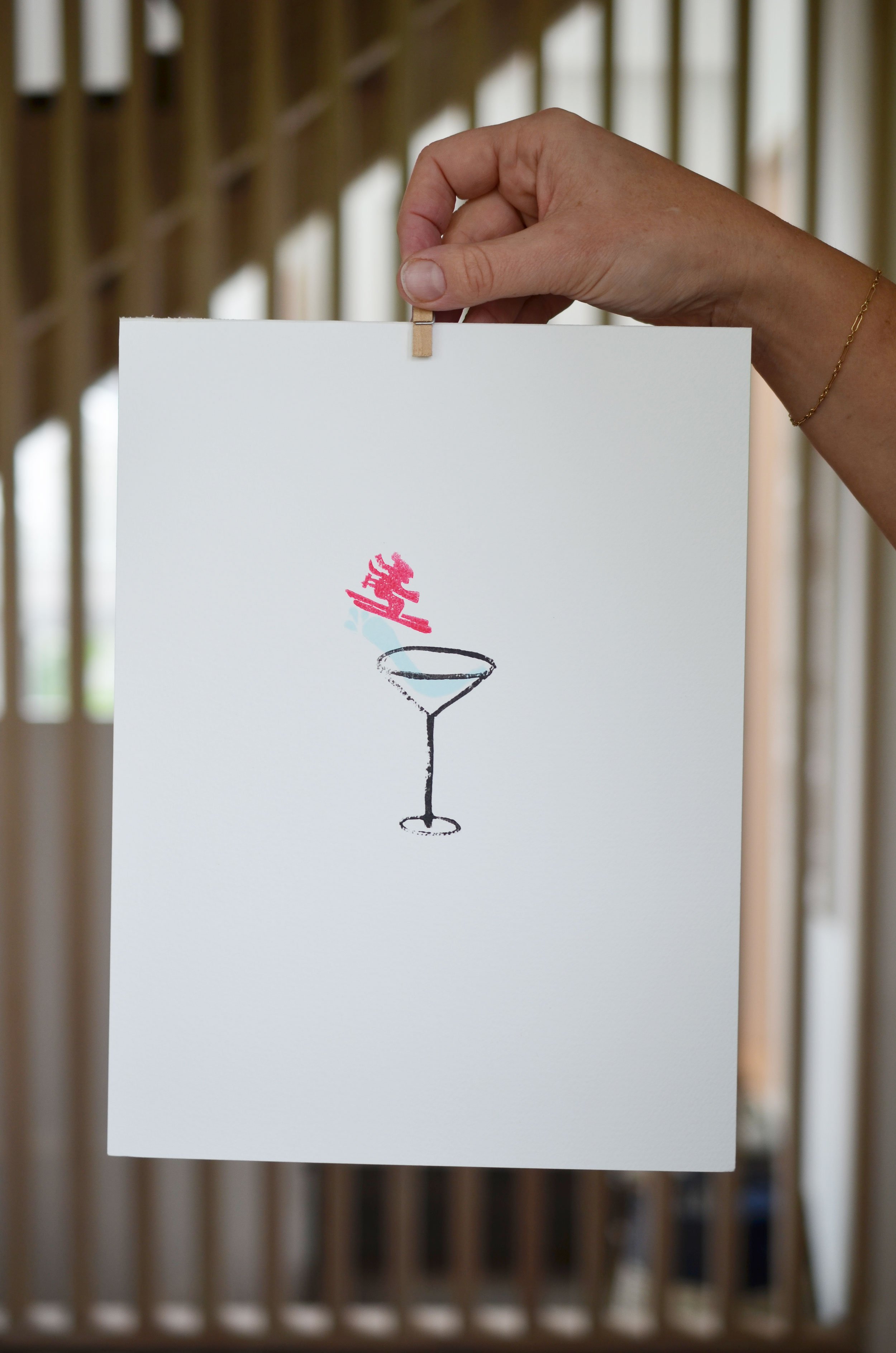 Après Ski Lino Print