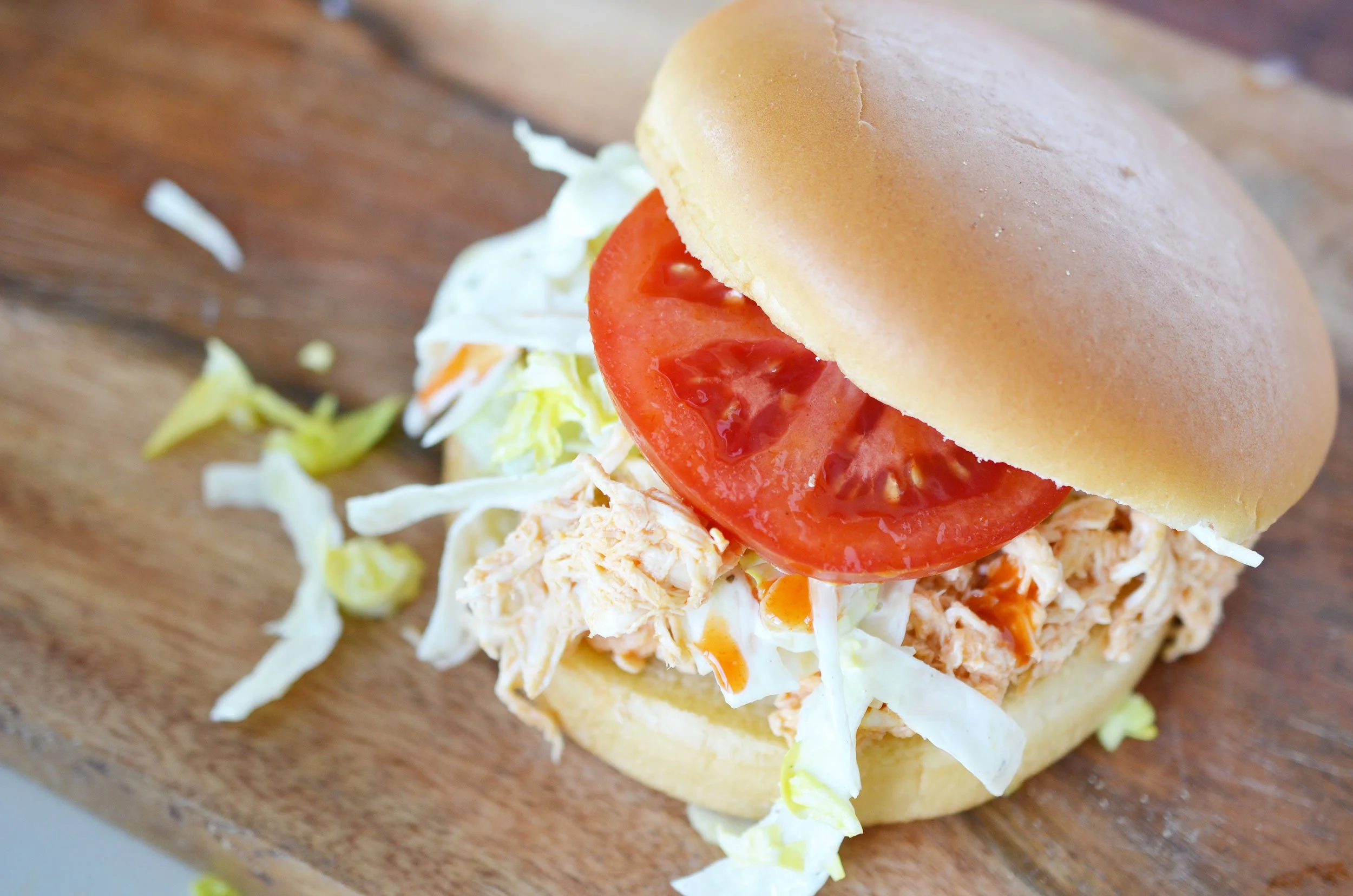 Ali Hedin Buffalo Chicken Sandwich for Football watching