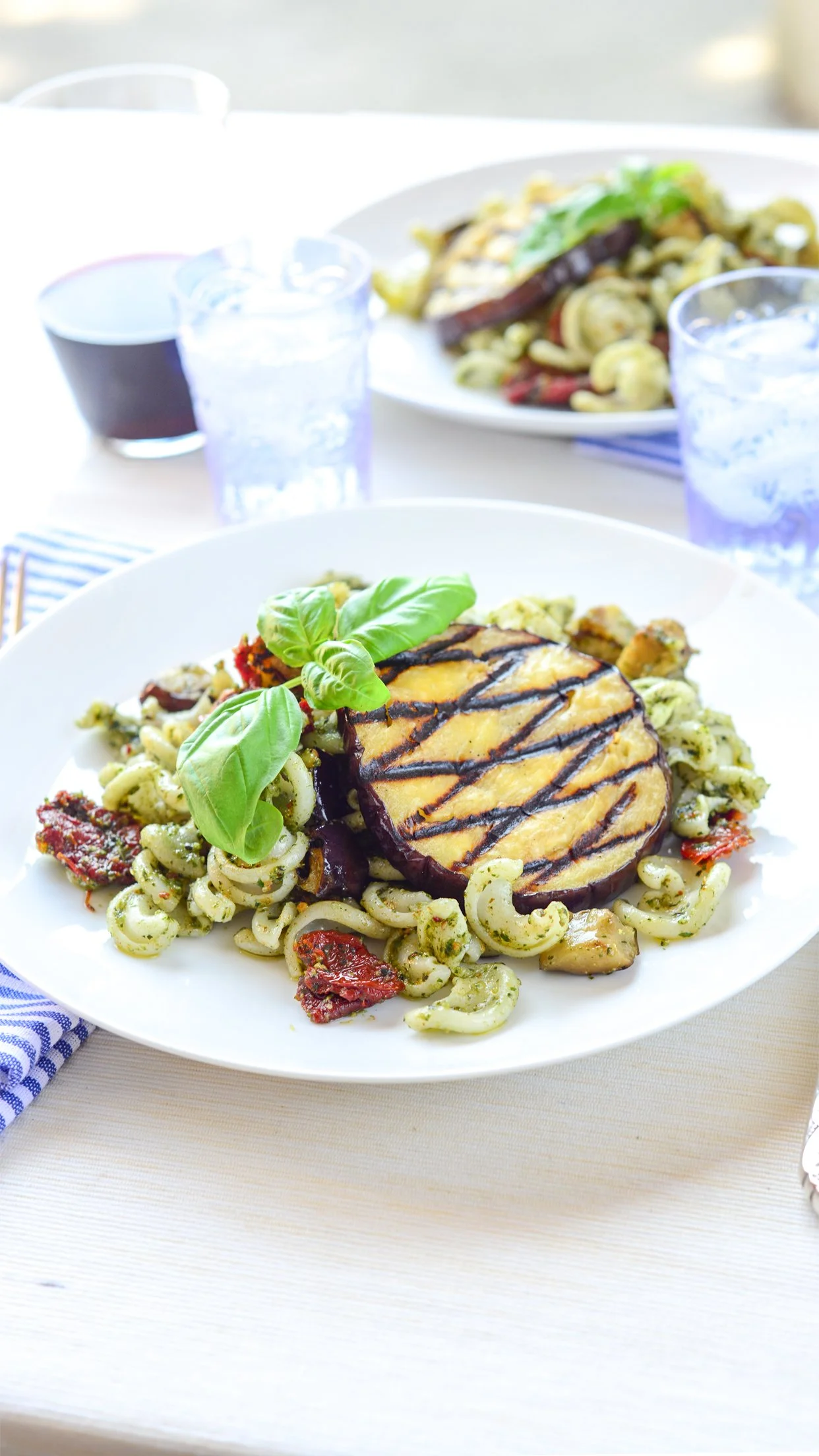 Eggplant Pesto Pasta — Alexandra Hedin Family Friendly Recipes