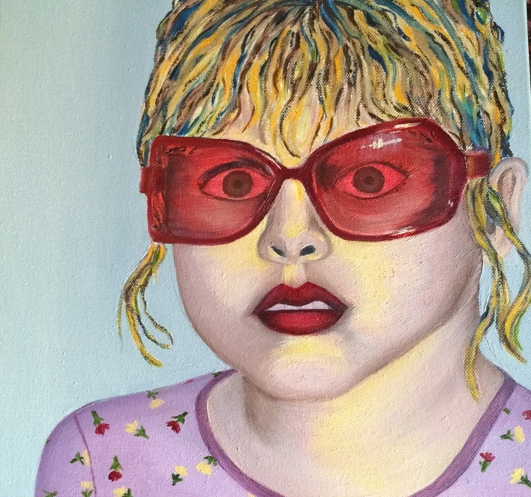 Portrait Series, The Girl in the Rose Colored Glasses
