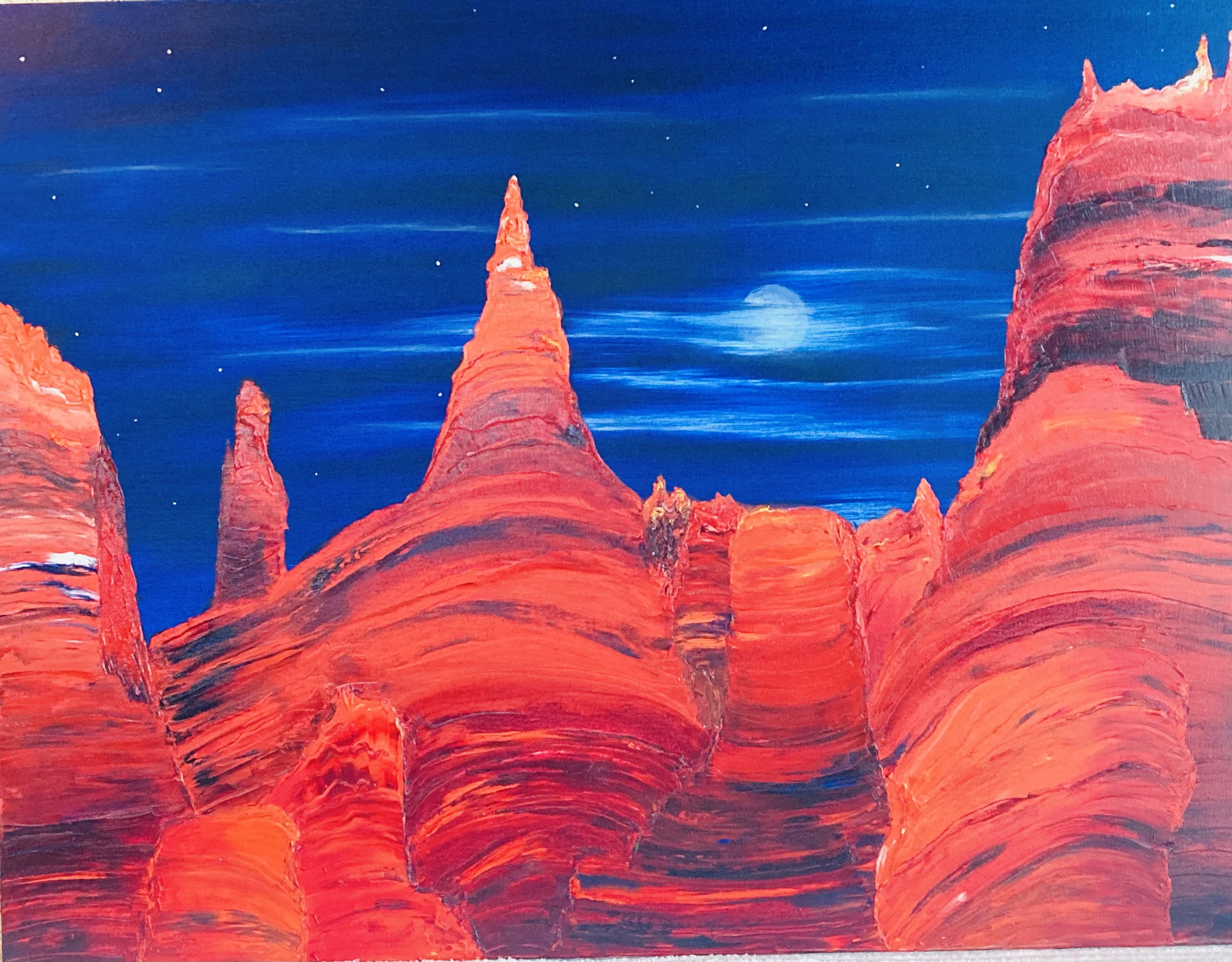 Moonlight Through the Clouds