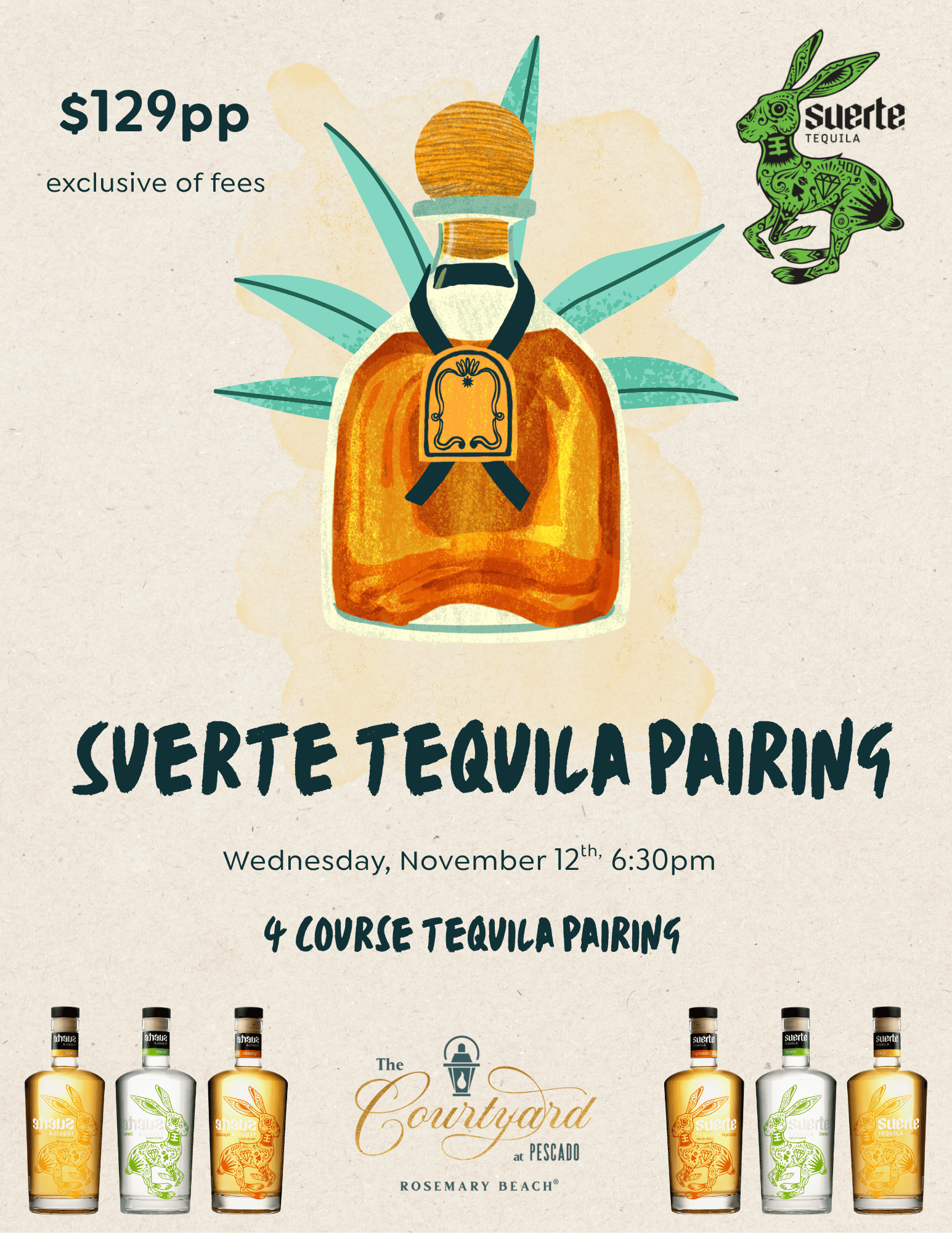 Suerte Tequila Tasting and Pairing 
