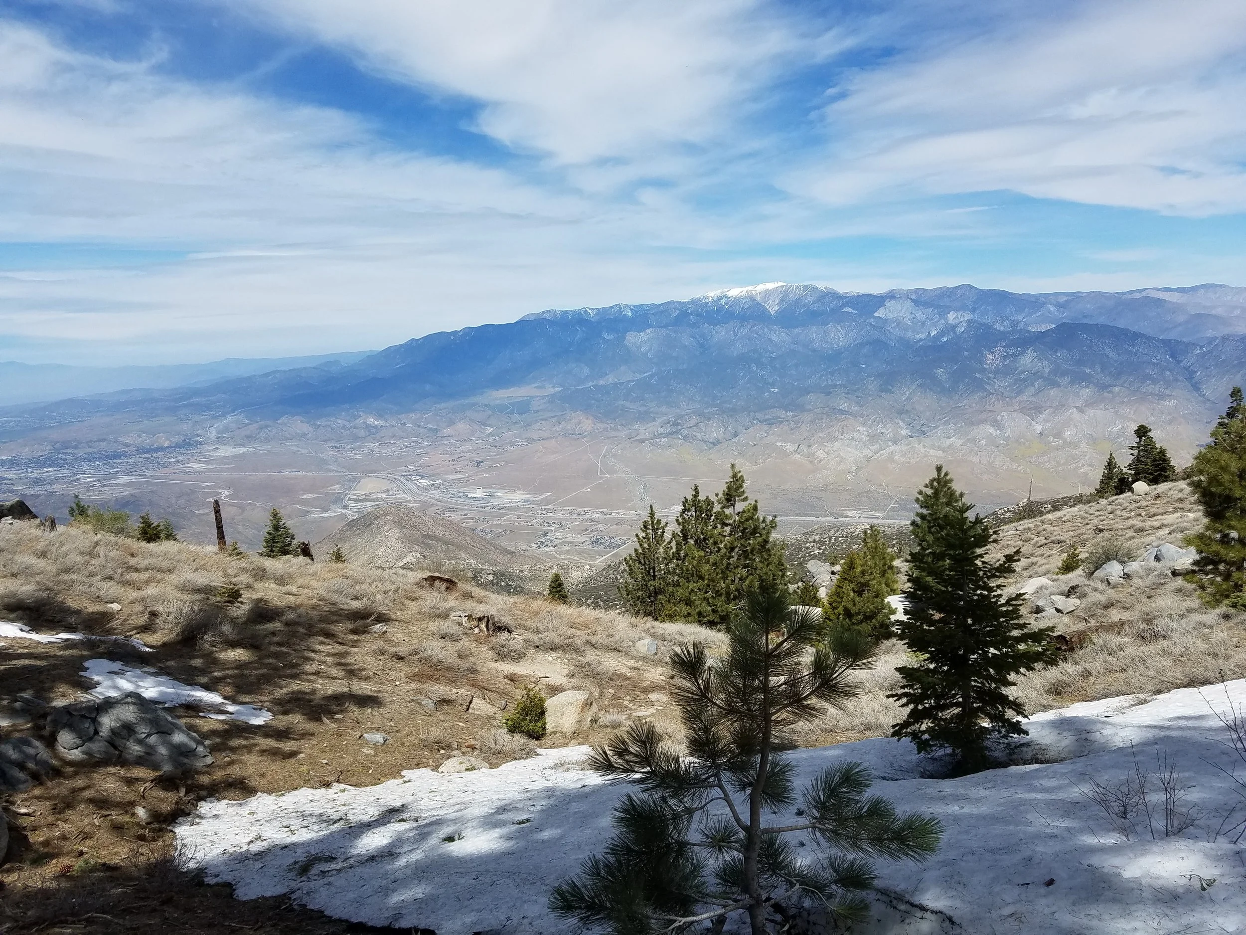 Looking down into the valley where the I-10 and breakfast foods reside.