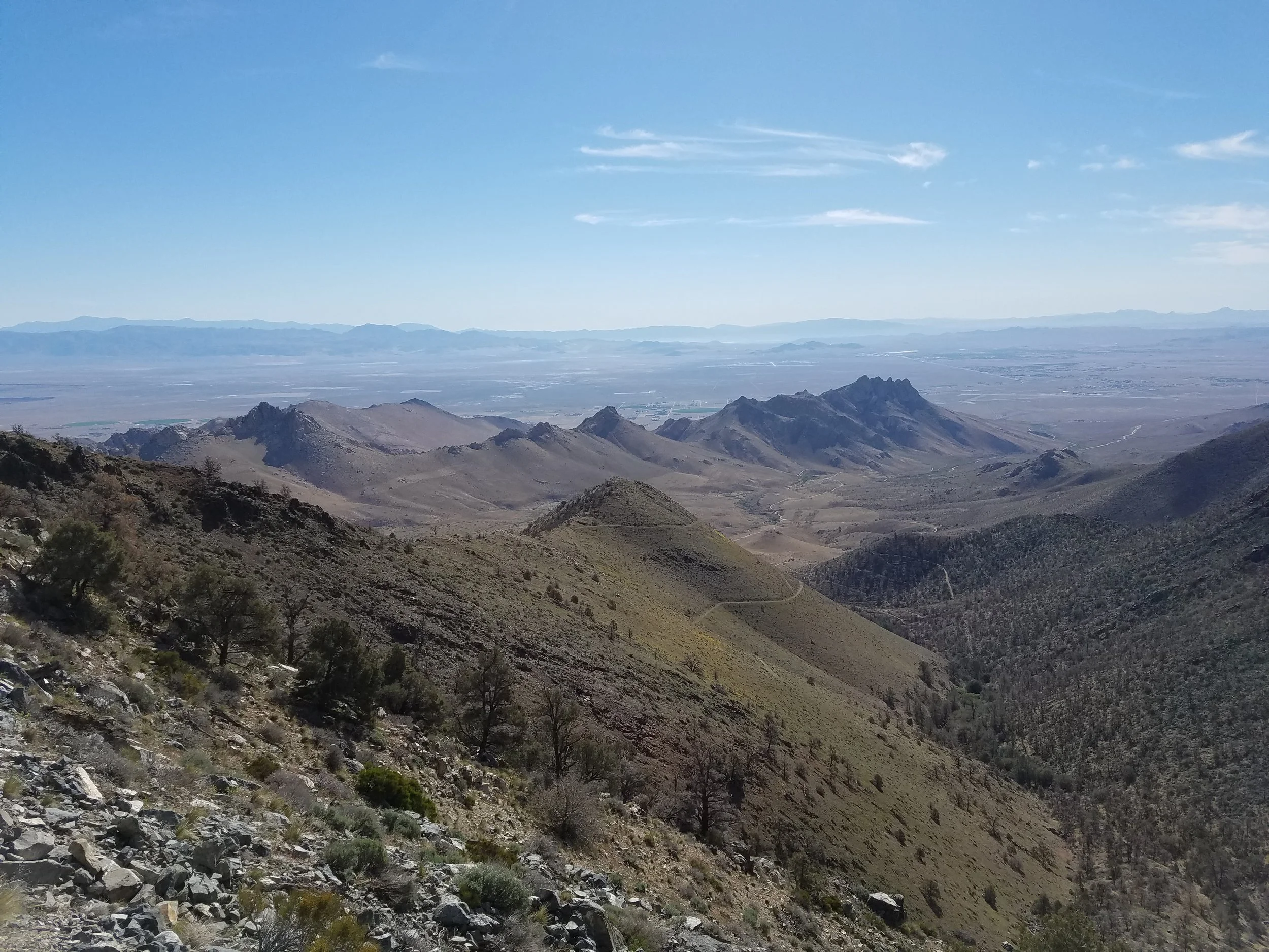 Overlooking the Owens Valley and Ridgecrest