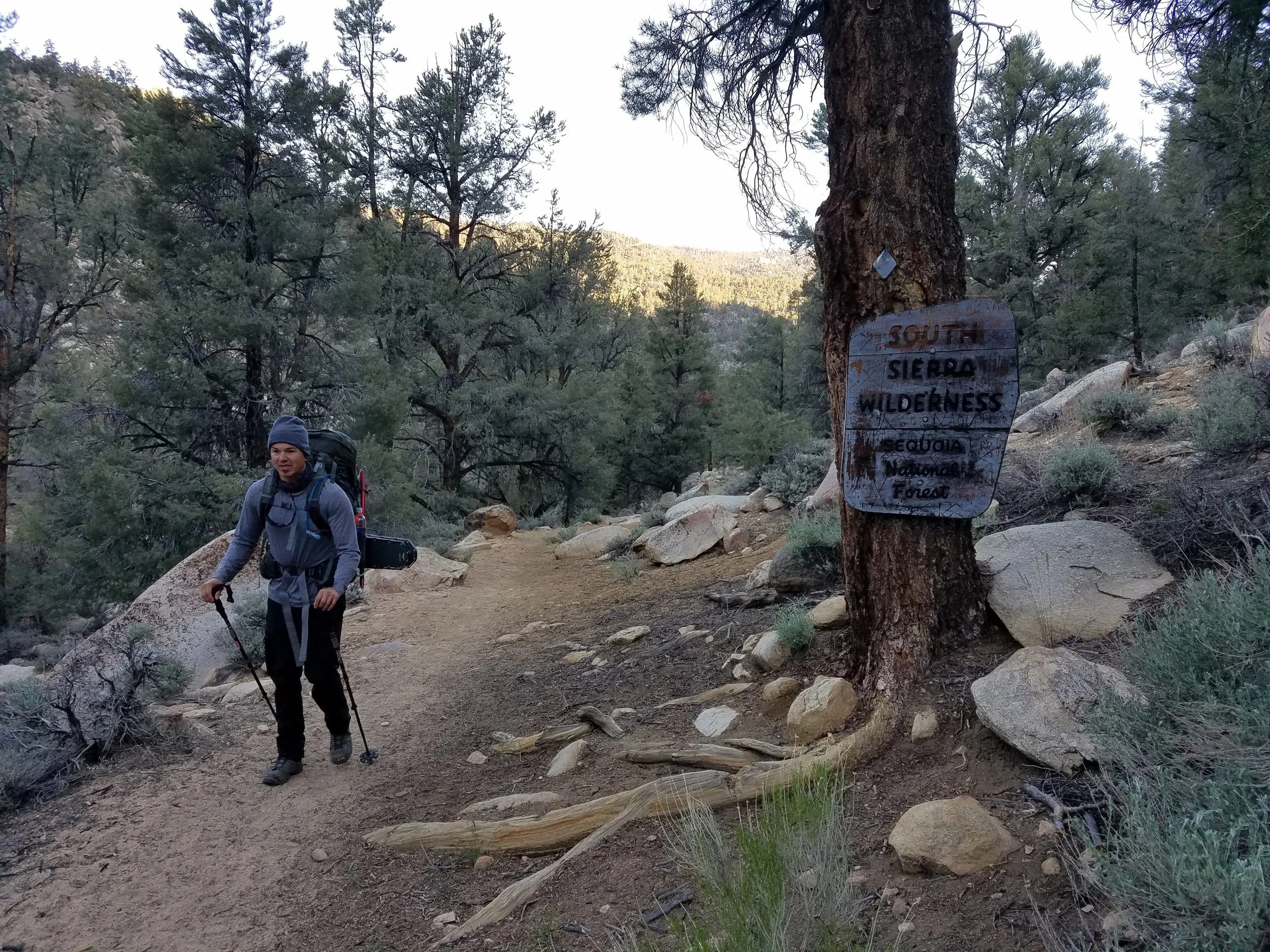Entering the Sierra wilderness...