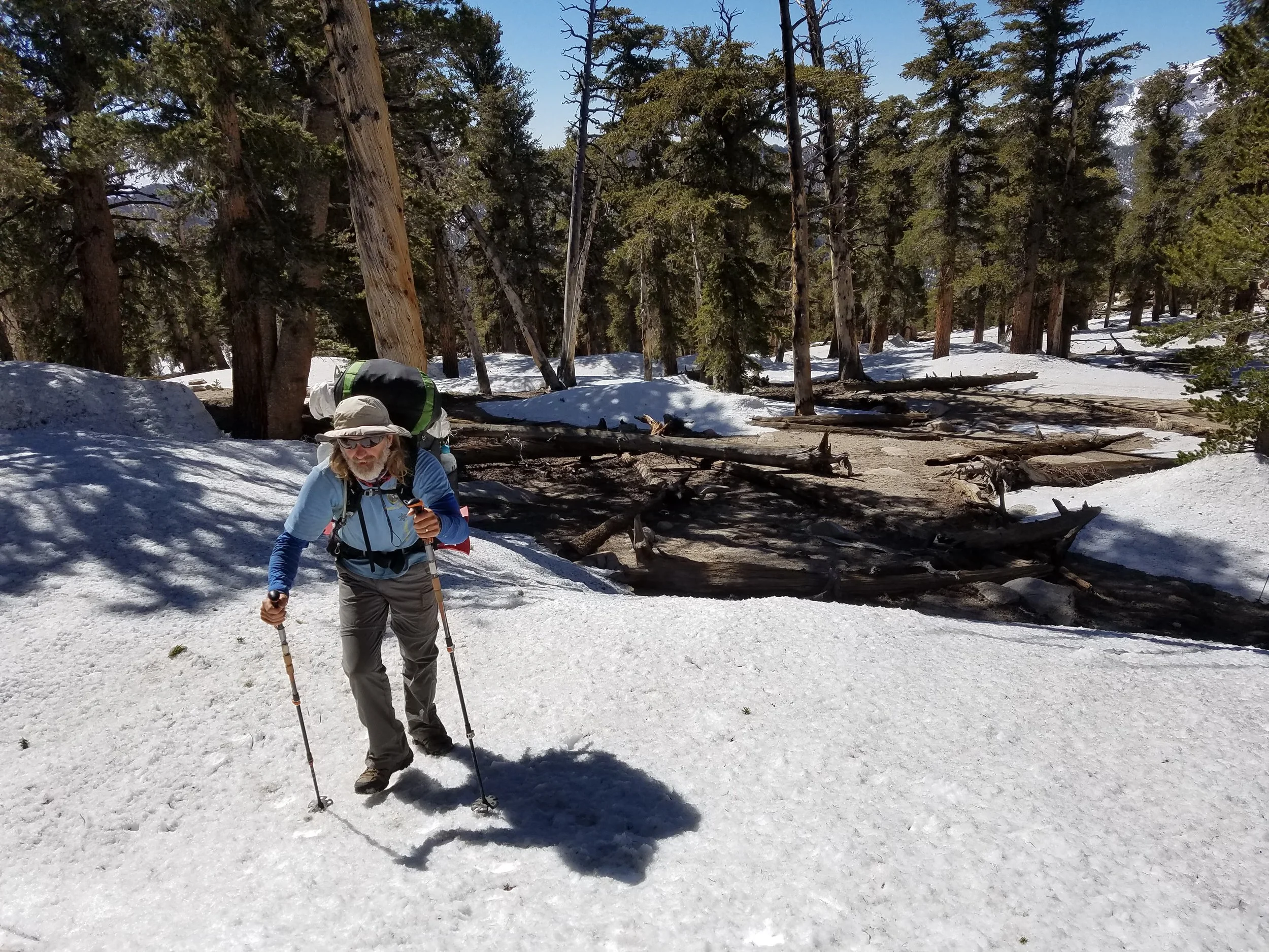 Road Dog trucking through the snow drifts on the way to Diaz Creek. Not pictured: lost Fireball.