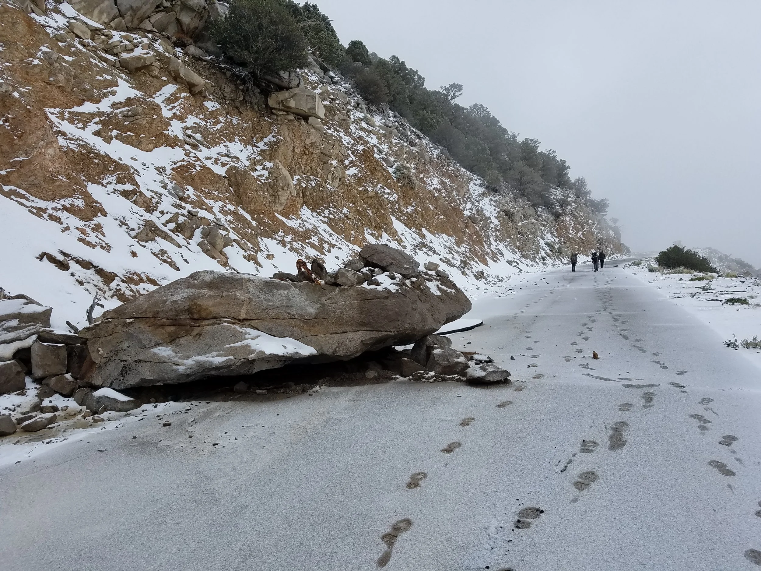 The rockfall. I could hear it snickering as I walked by...Might be time for a shrink visit.