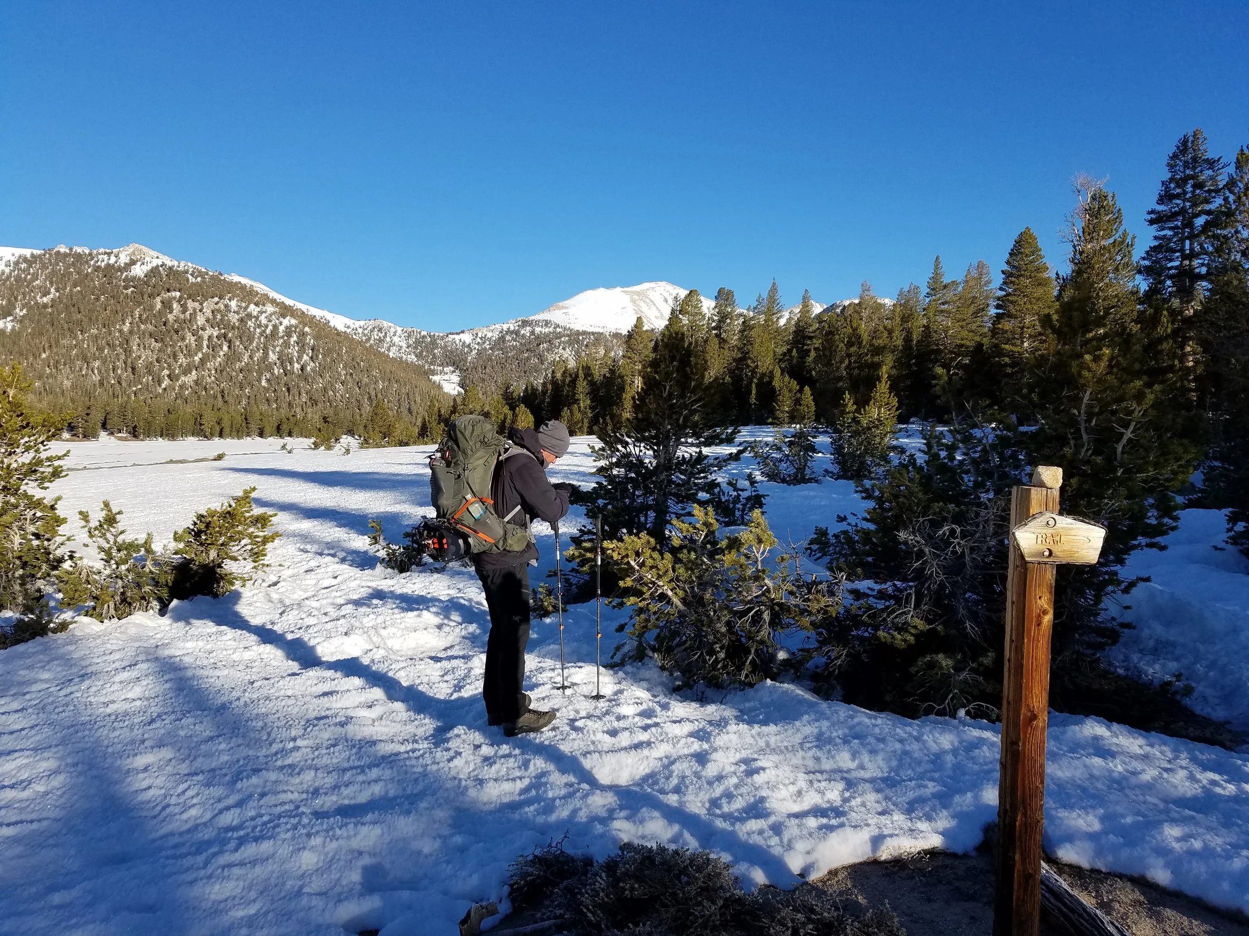 Getting back on trail with some sun to help us feel human again.