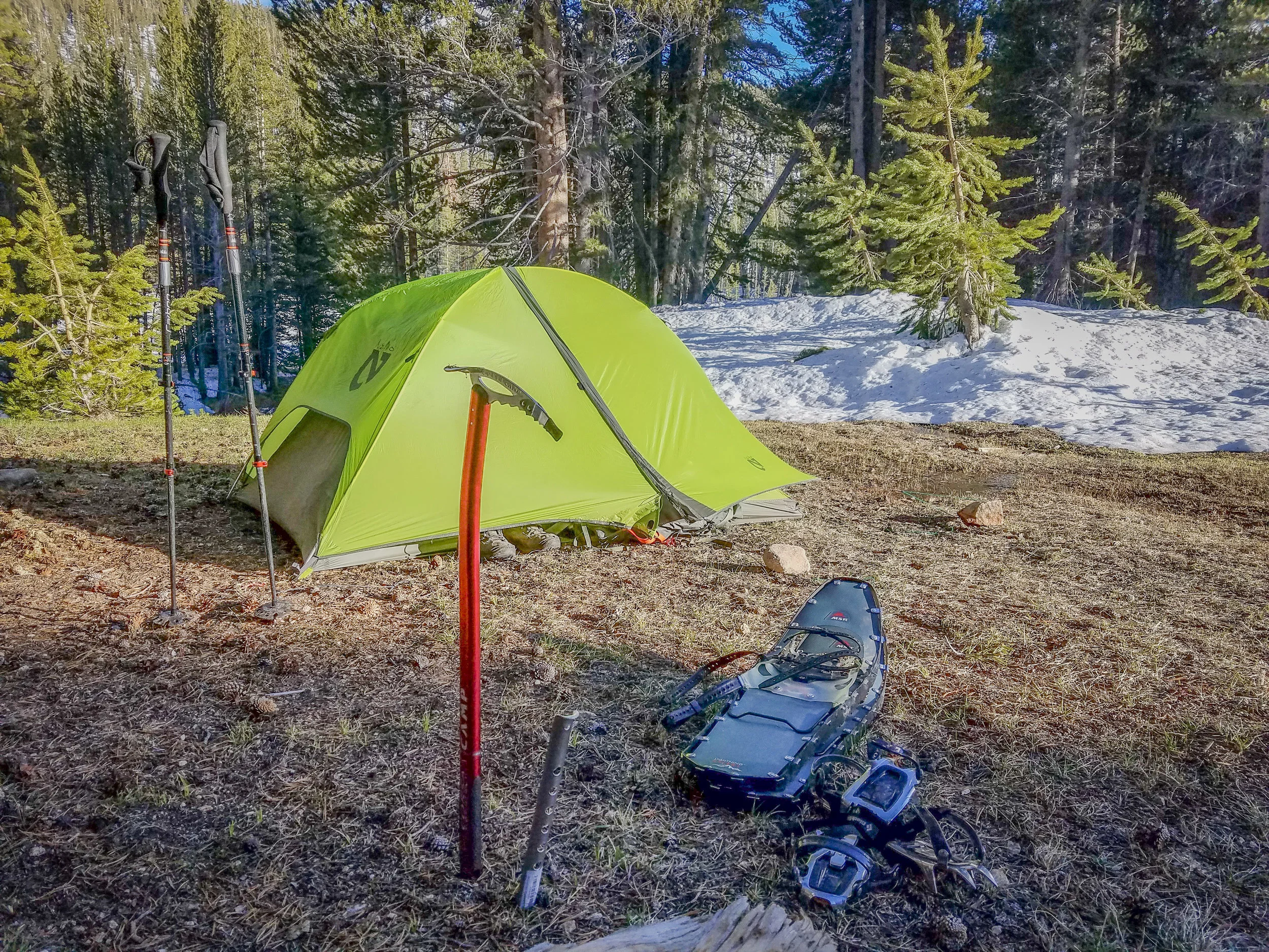 Camp just above Rock Creek