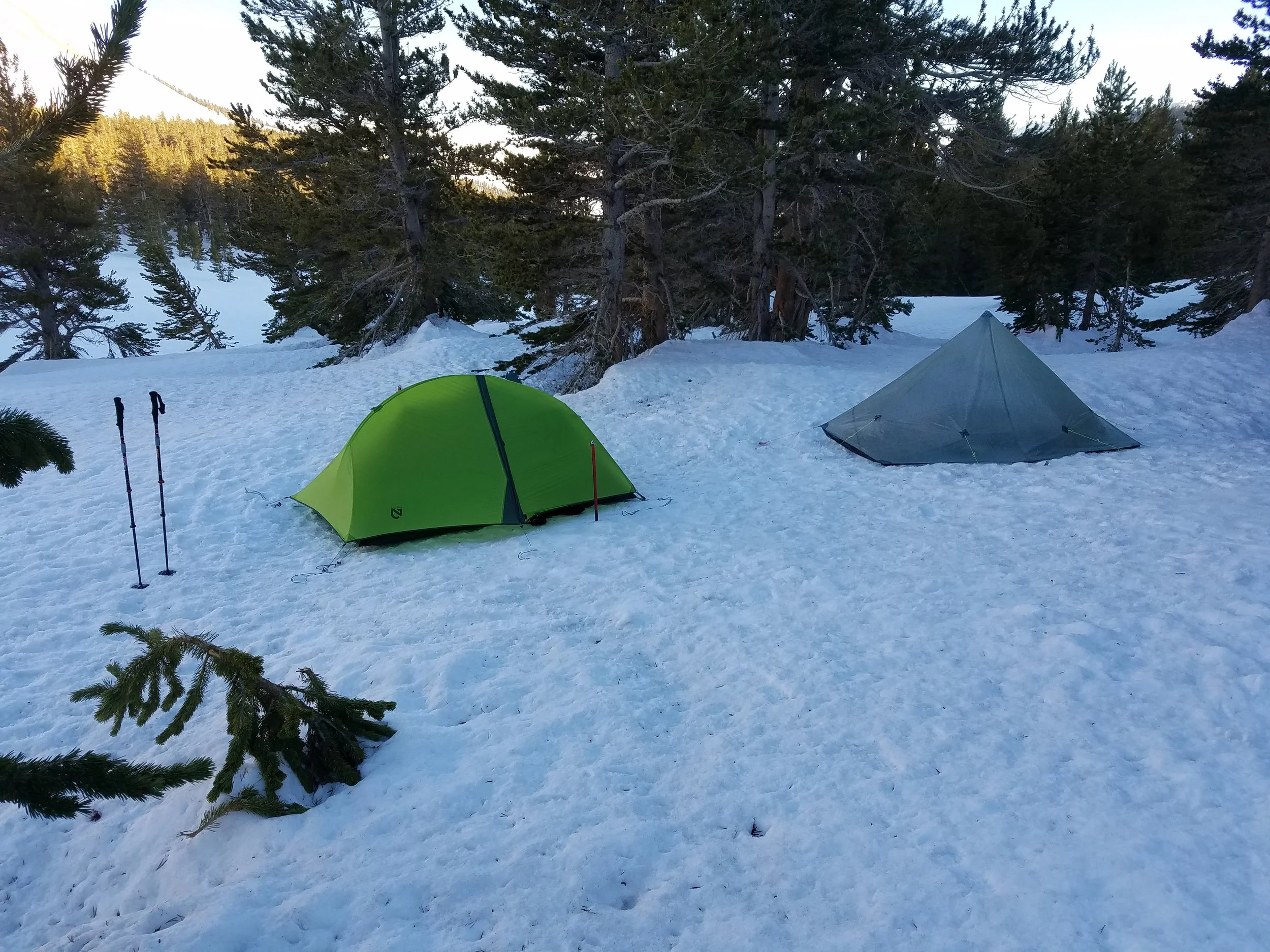 Camping cold at Tyndall Creek