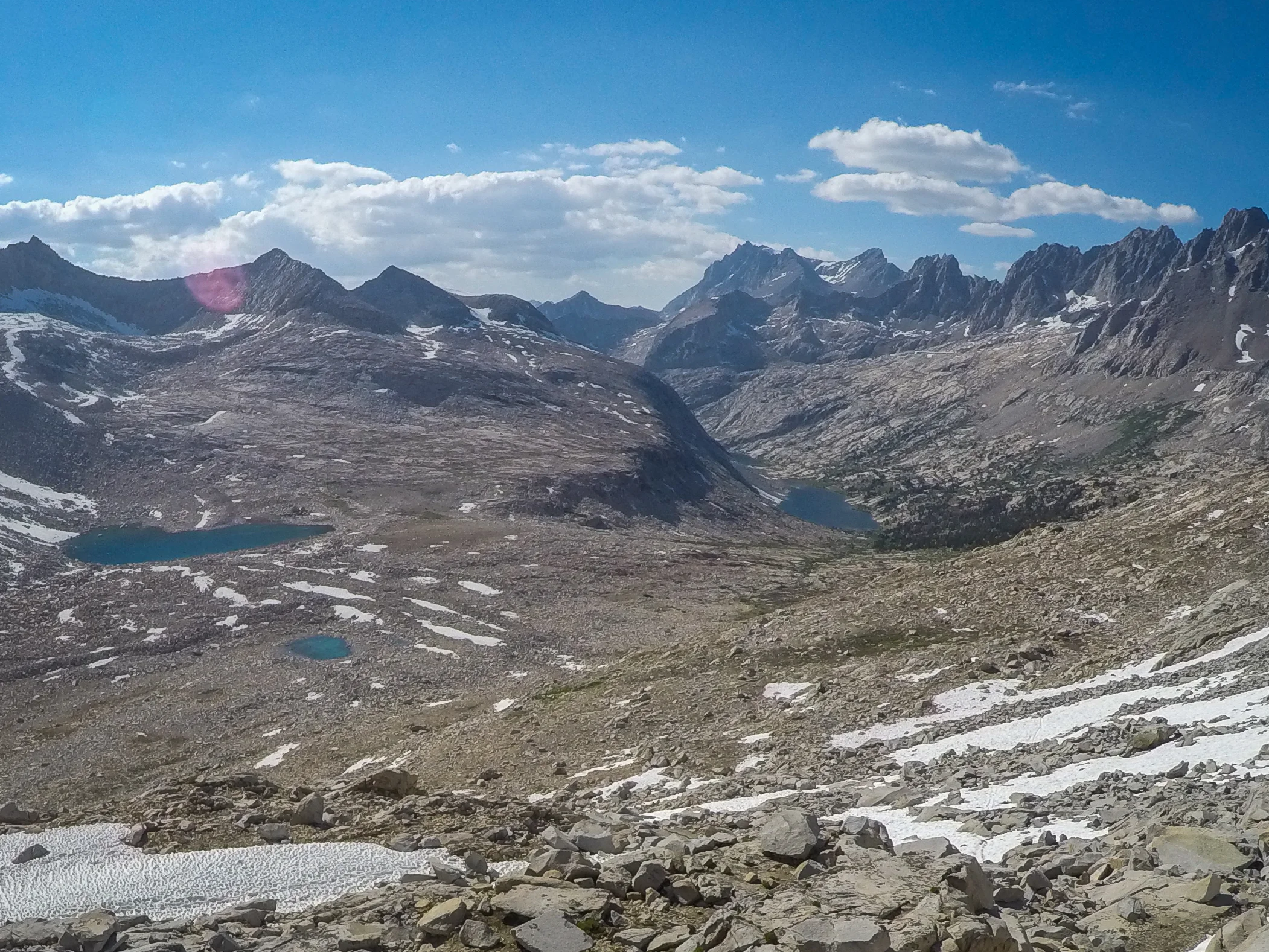 June 2016 - Looking north toward Palisade Lakes.