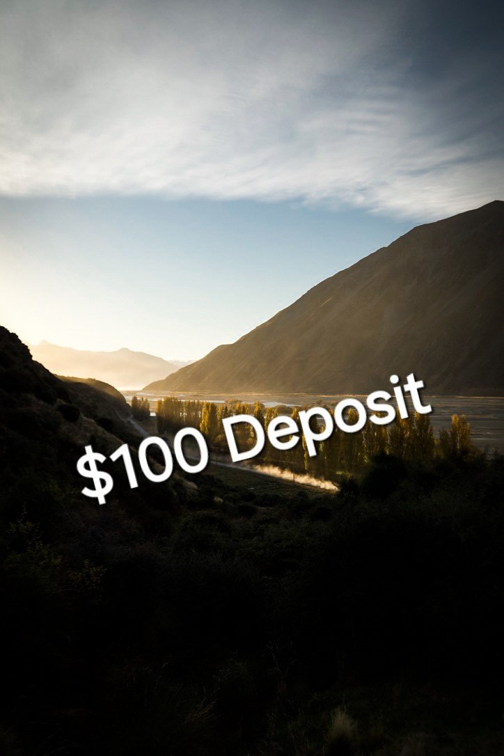 Hunt Deposit $100 USD