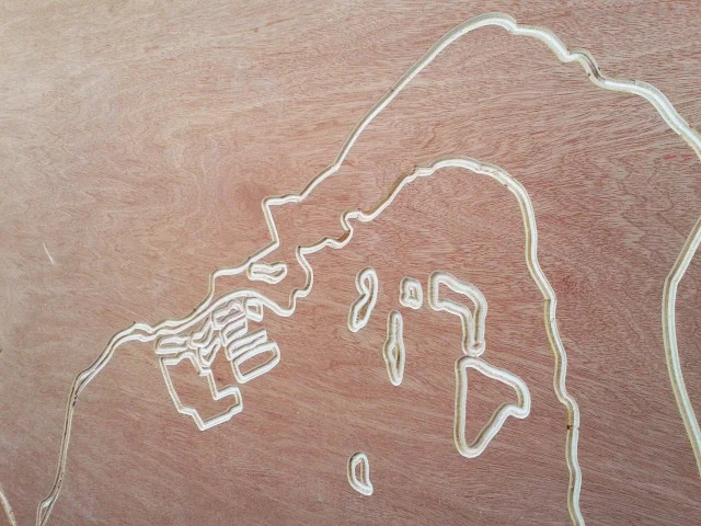  Detail of wood substrate 