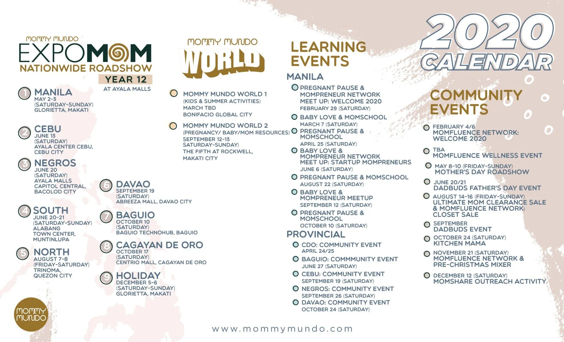 Mommy Mundo 2020 Calendar