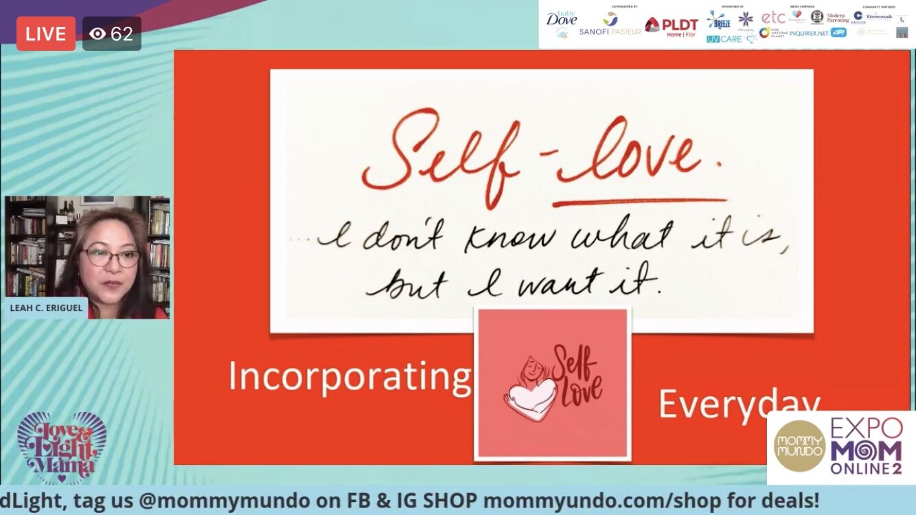 Leah Eriguel gives a talk on self-love everyday.