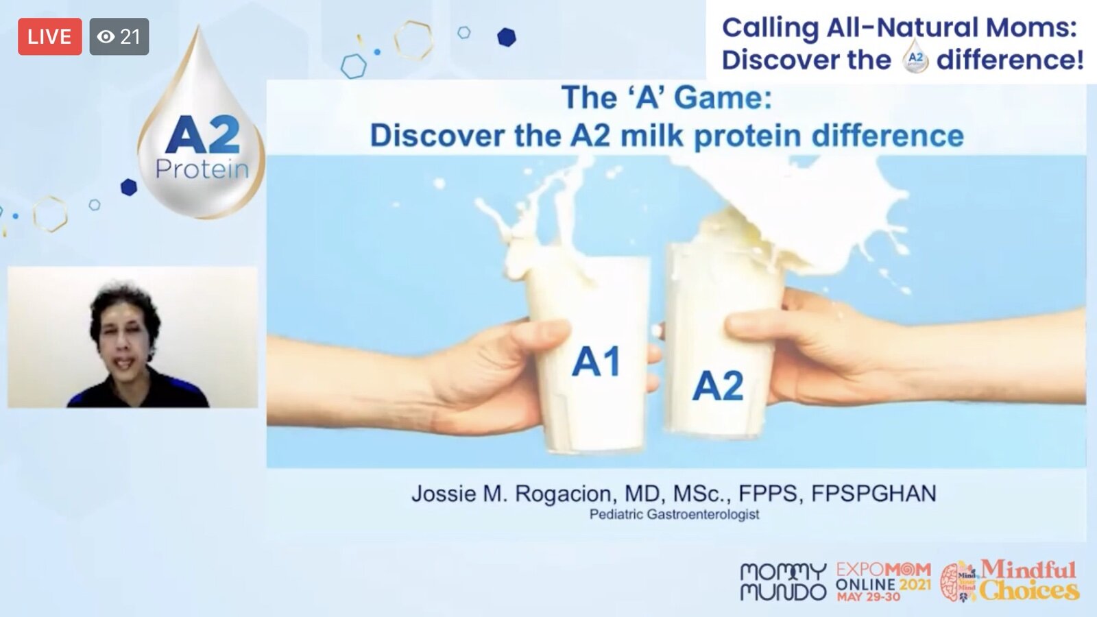  Dr. Jossie explaining how children’s bodies digest milk. 