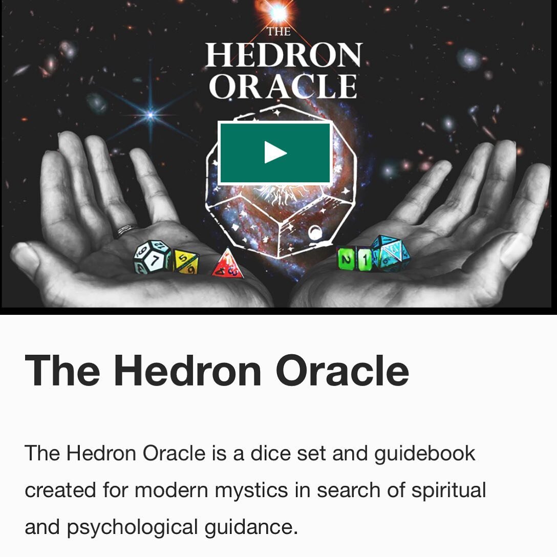 The Hedron Oracle is live on @kickstarter This is going to be a super limited run of 50 oracles, so secure a piece of the magic ASAP!

Click on the link in my bio for info and tune in tomorrow at 7pm pst for  a free Hedron reading 👀 

#kickstarter #