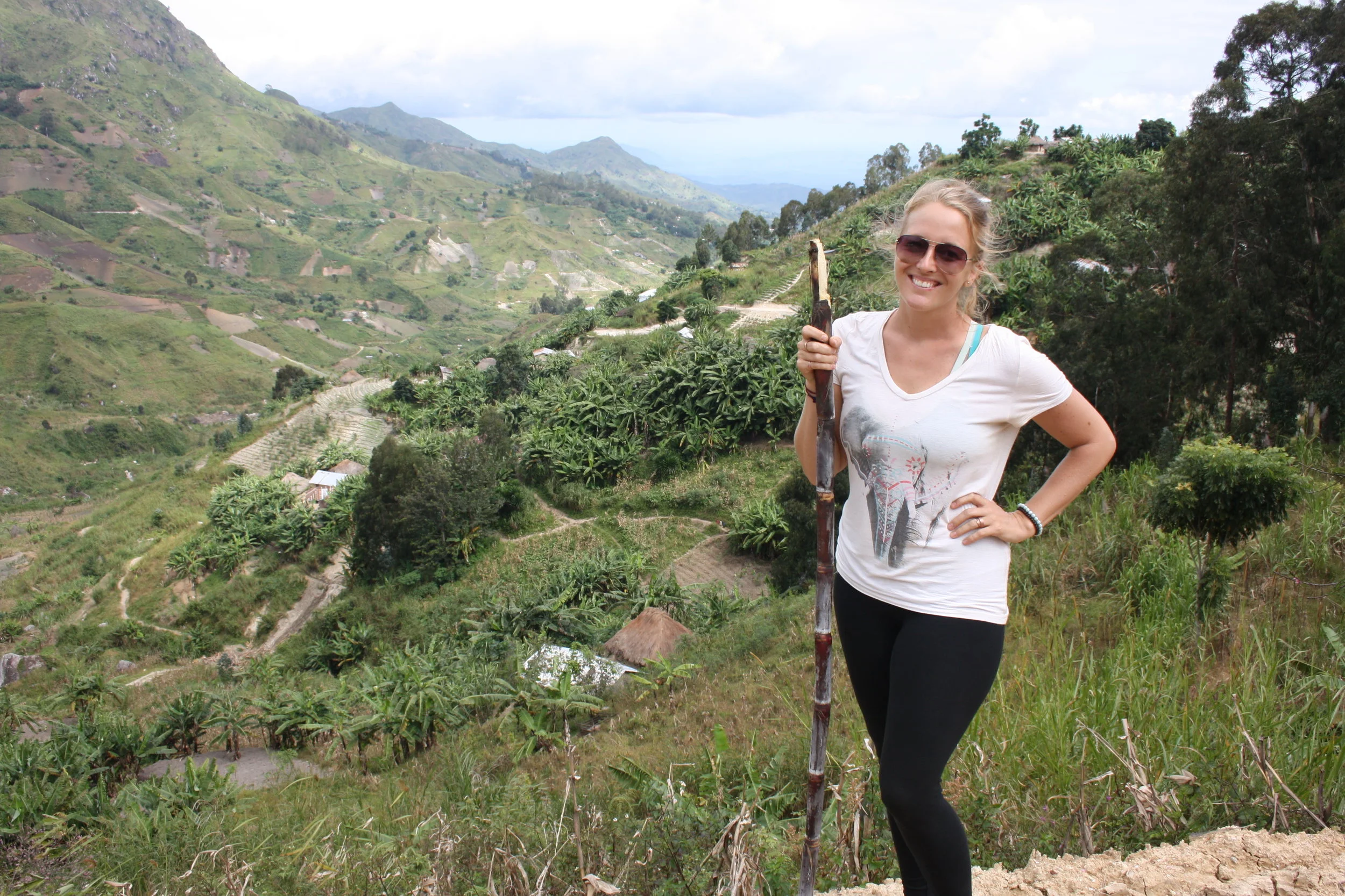 Trekking through the Tanzanian Mountains