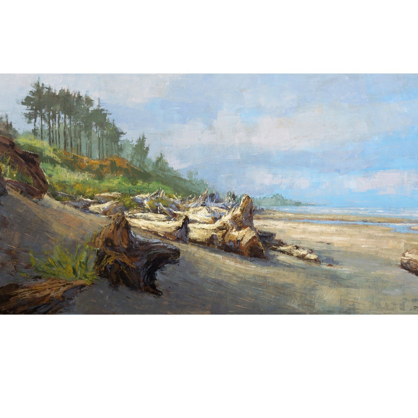 Throwback to 2018! 🌊 I'm diving into the archives today and sharing a few paintings you might not have seen.

These moody seascapes were a part of my very first solo exhibition, capturing the raw, beautiful chaos of the West Coast. I was just starti