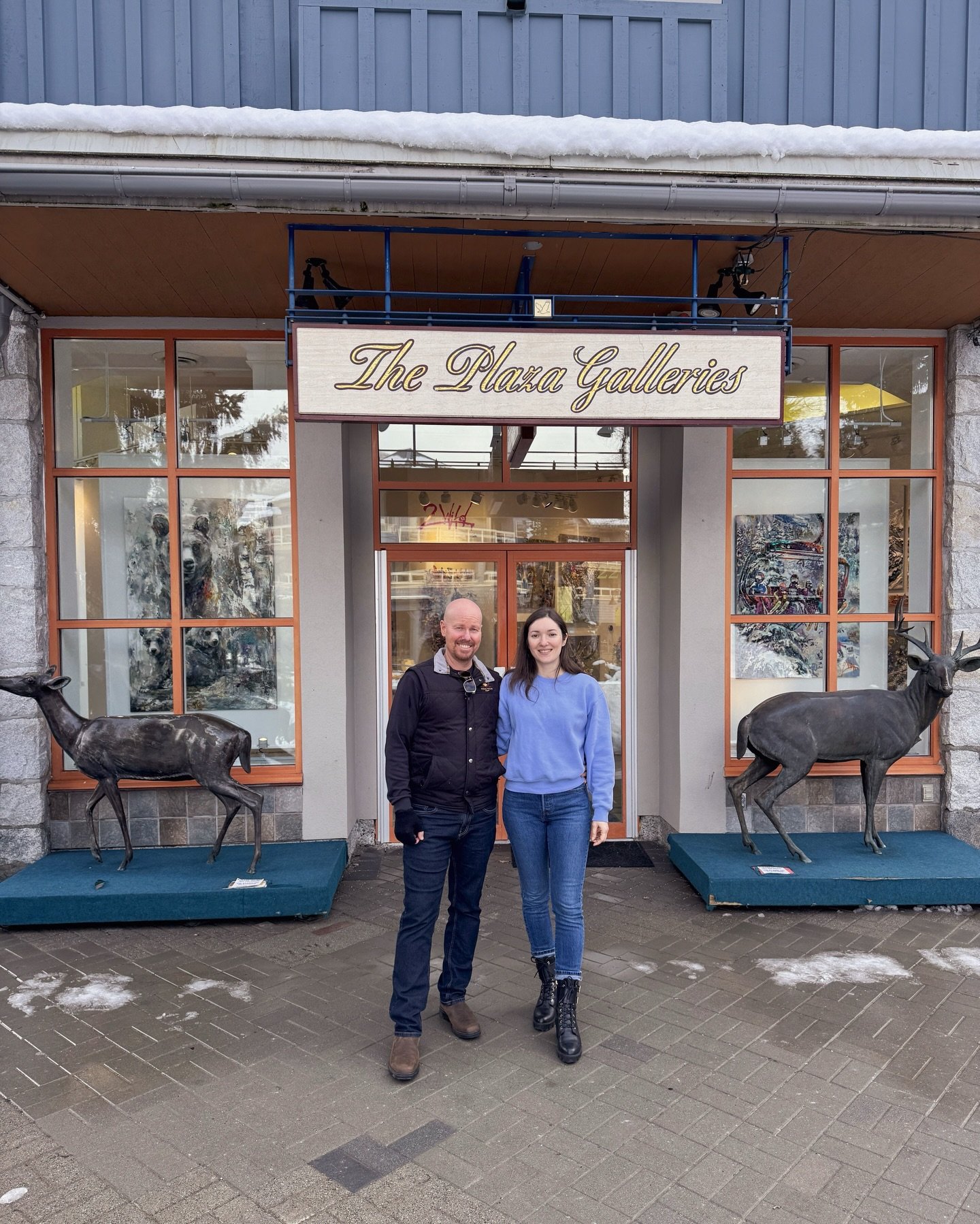 A little announcement: my very talented partner in crime @william.d.higginson and I have picked up gallery representation in Whistler. Thank you to Plaza Galleries for having us both. We&rsquo;re excited for this partnership and for the excuse to dri