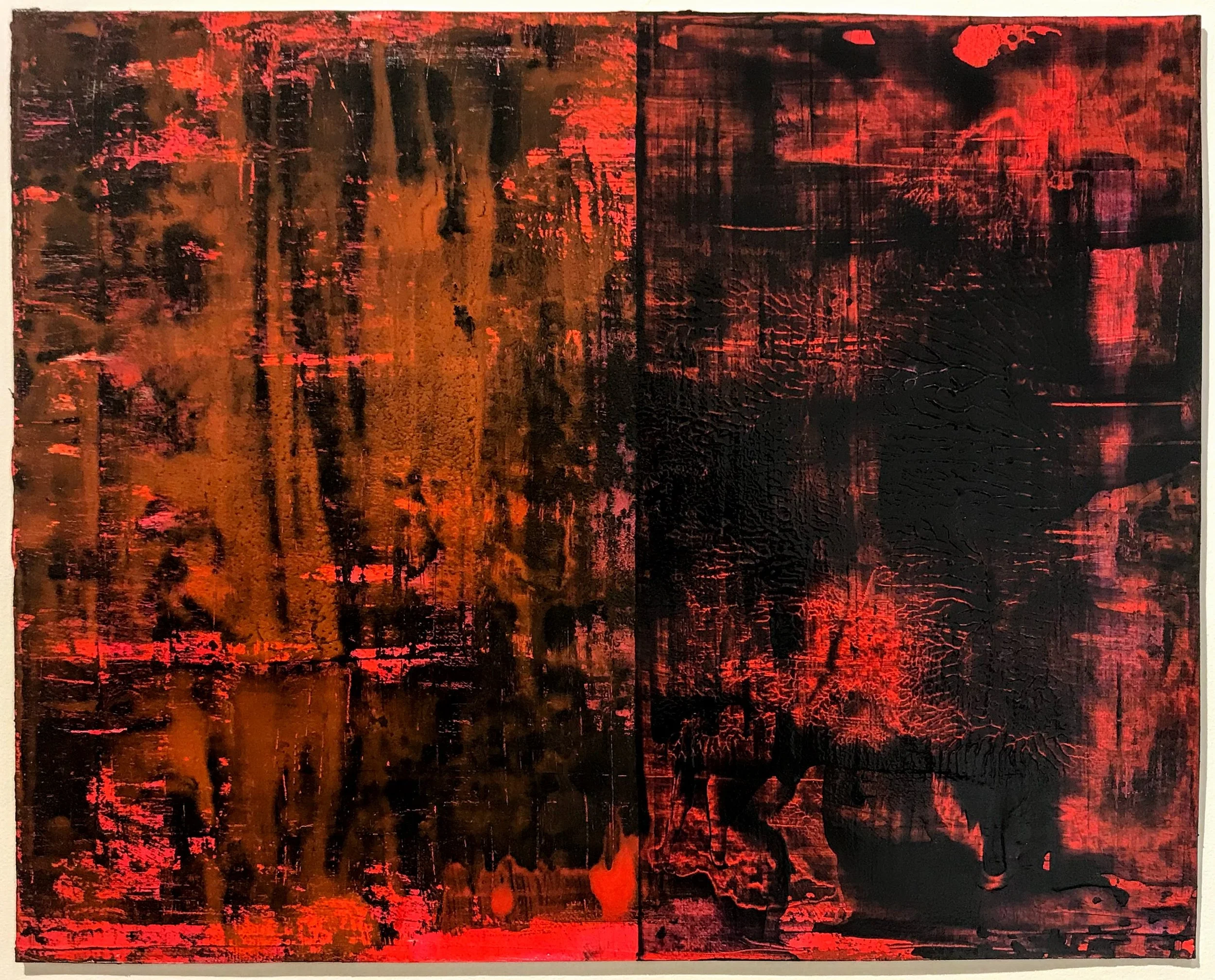 "Rio Bravo Del Norte #2" — Acrylic on Watercolor Paper 16” x 20” 2019