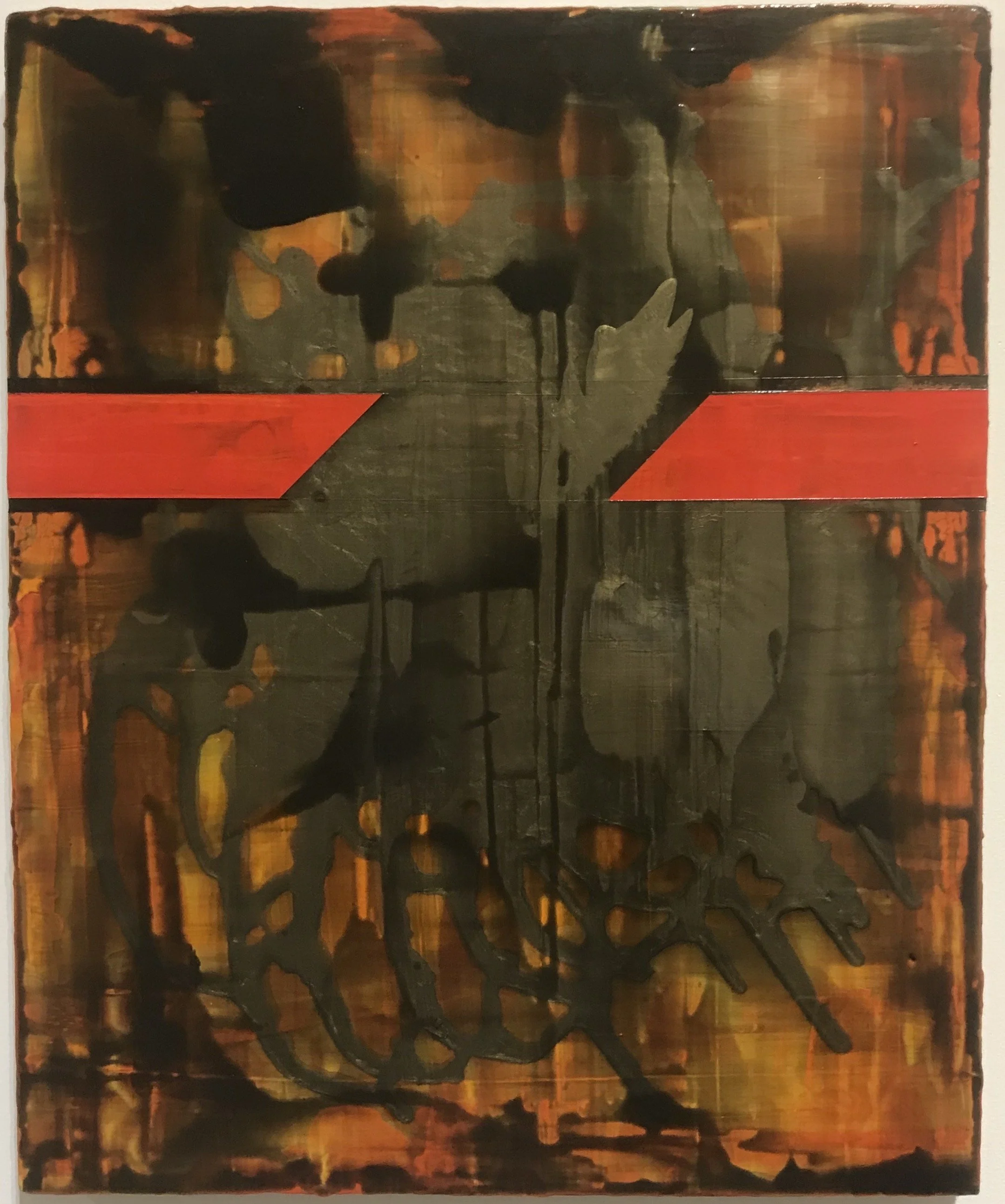"La Puerta Del Diablo" — Acrylic on Linen 22” x 18” 2019