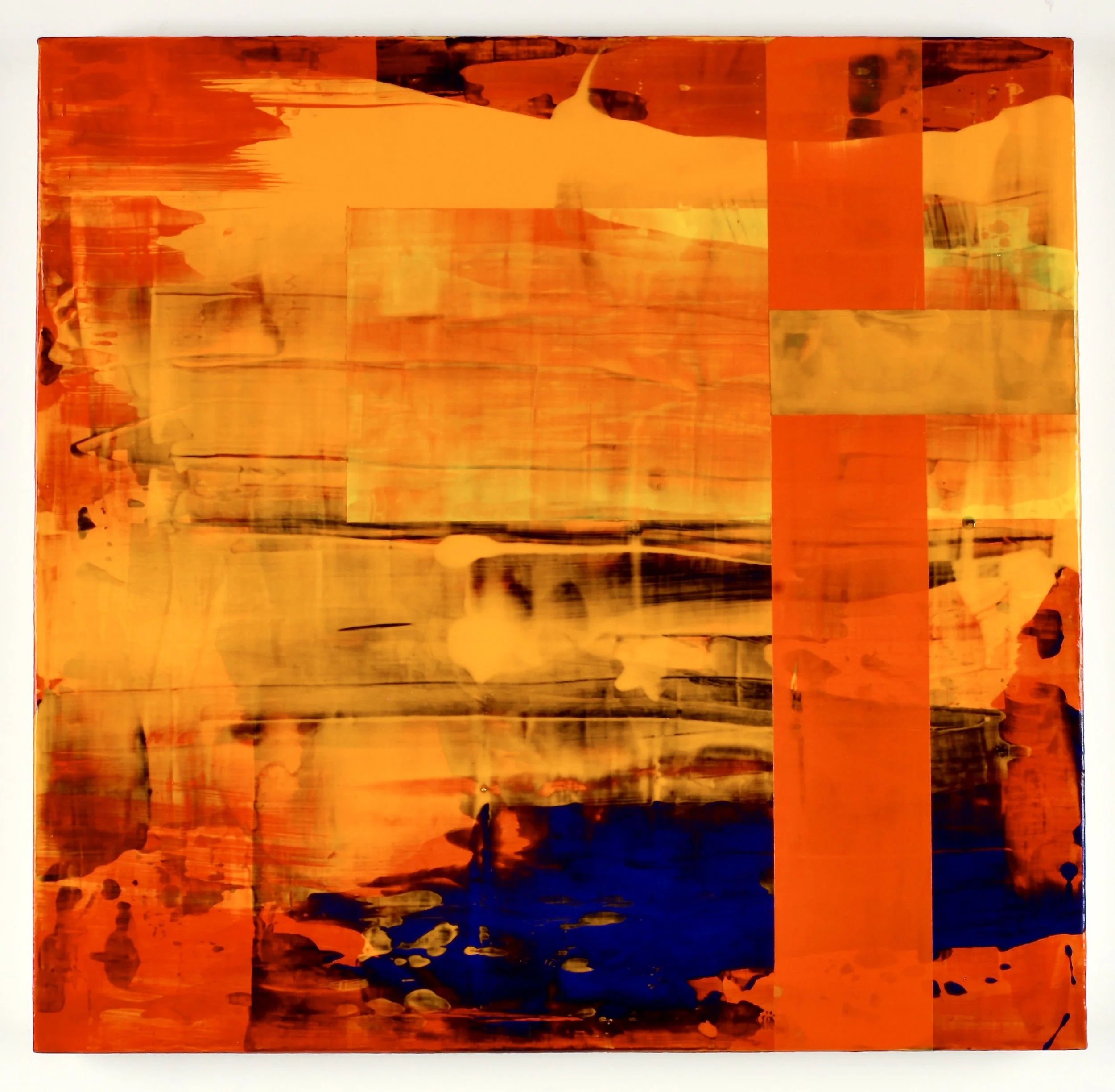 "El Fantasma Del Toro" — Acrylic on Linen  19.25” x 19.75”  2020  Private Collection  Seattle, WA