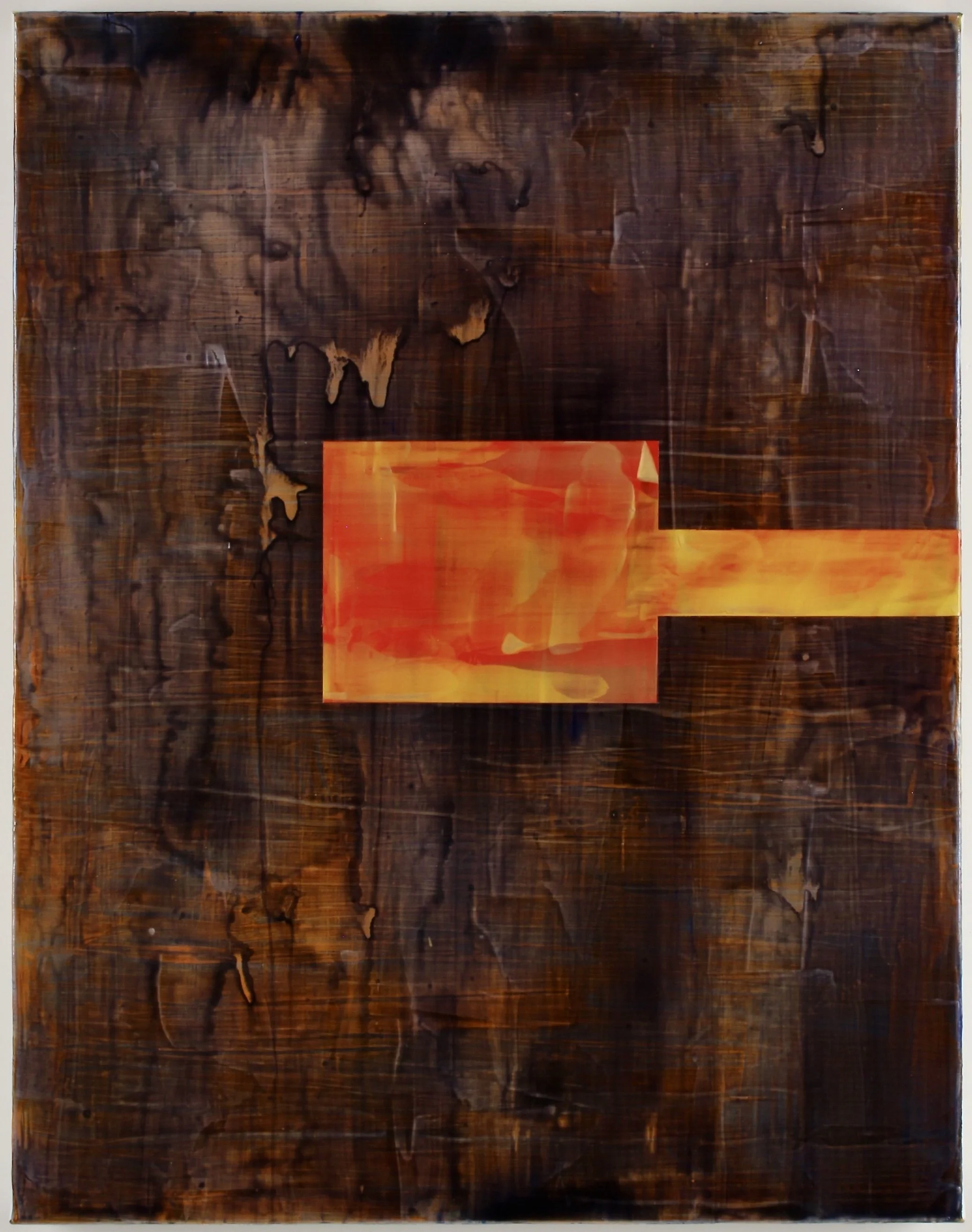 "Untitled (East Troublesome)" — Acrylic on Linen  28” x 22”  2020