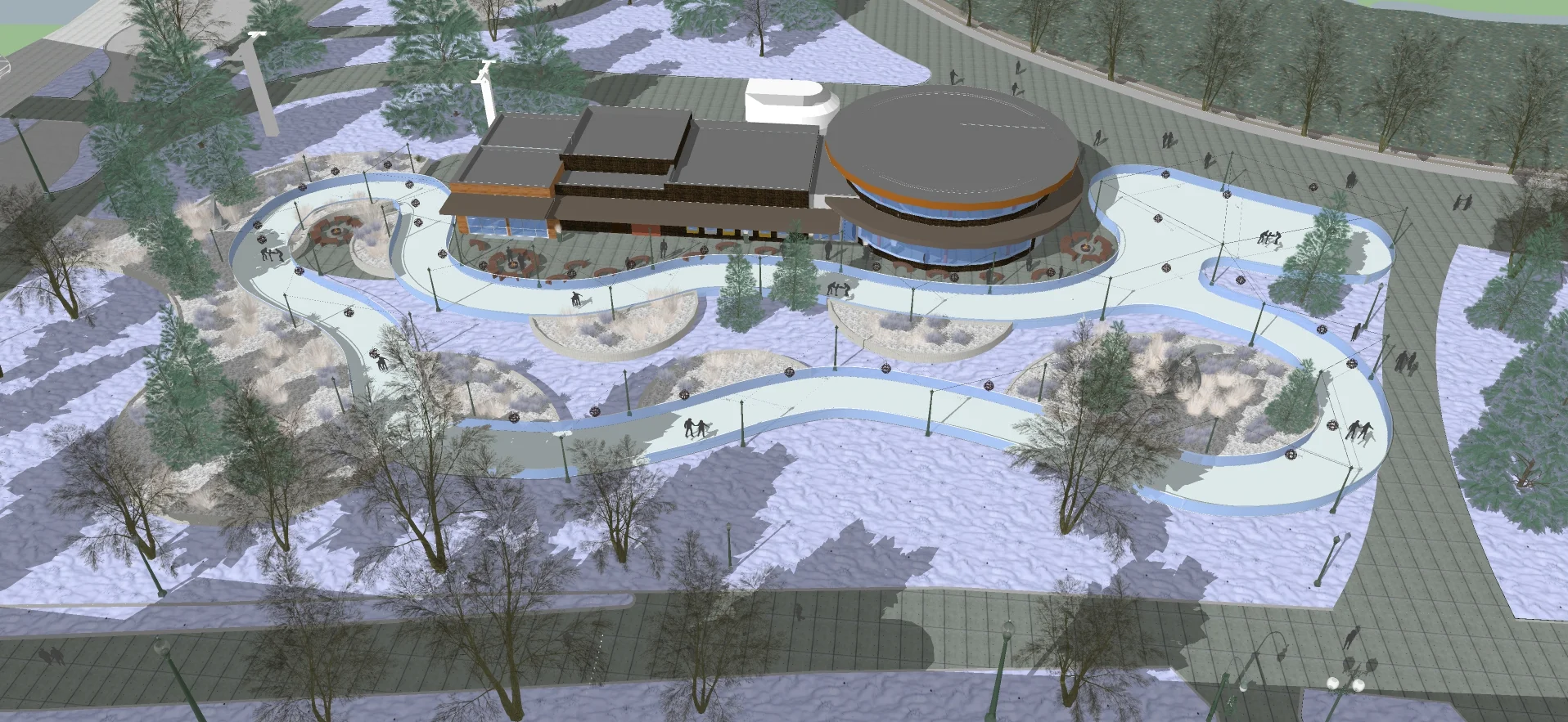 Riverfront Recreational Ice Ribbon
