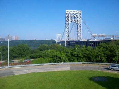  GWB from the Manhattan side bicycle ramp 