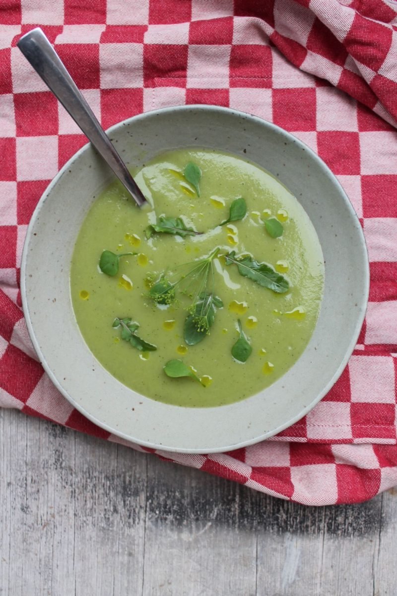 einfache grüne Suppe