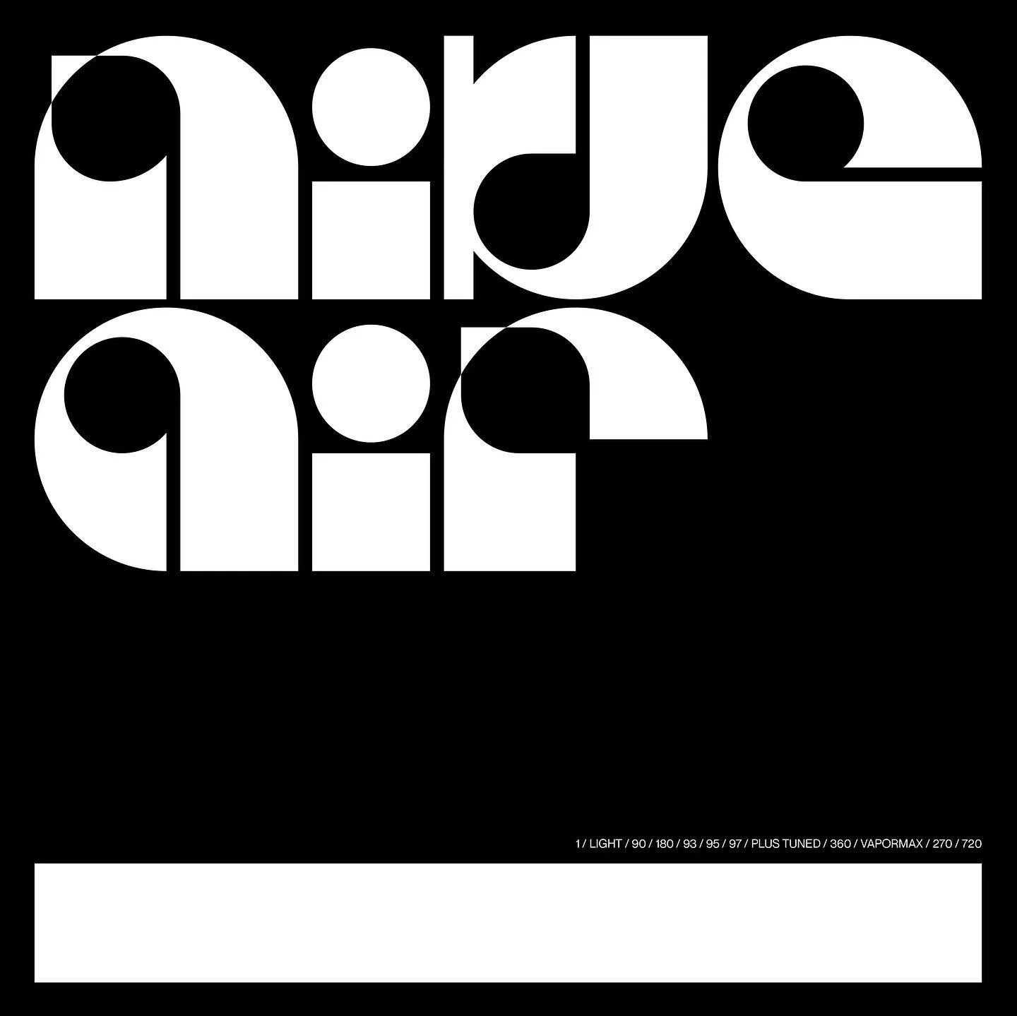 Nike Air
.
A bit of Friday type madness. Not sure how or why it happened, but it did, so here it is
.
.
.
.
#type #typographic #lettering #character #swisstype #typography #goodtype #typeinspire #typegoodness #graphicdesign #design #graphicindex #the