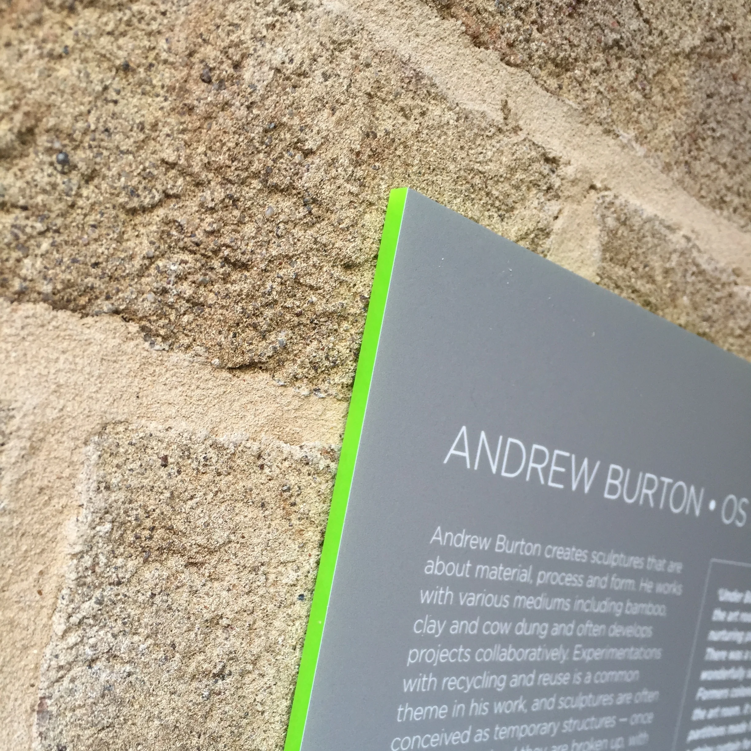 Making It - Exhibition plaque