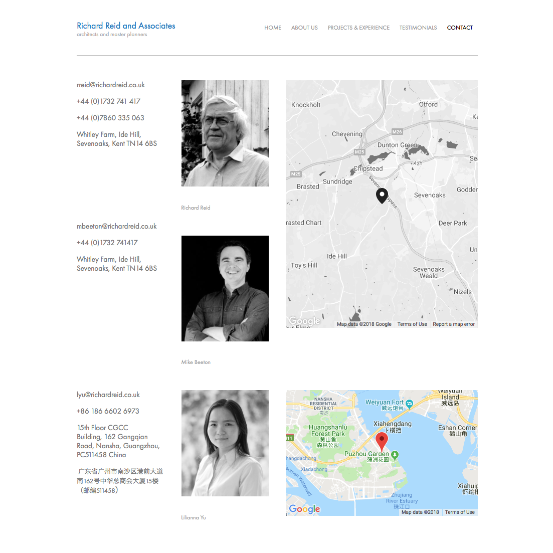 Richard Reid - contact page