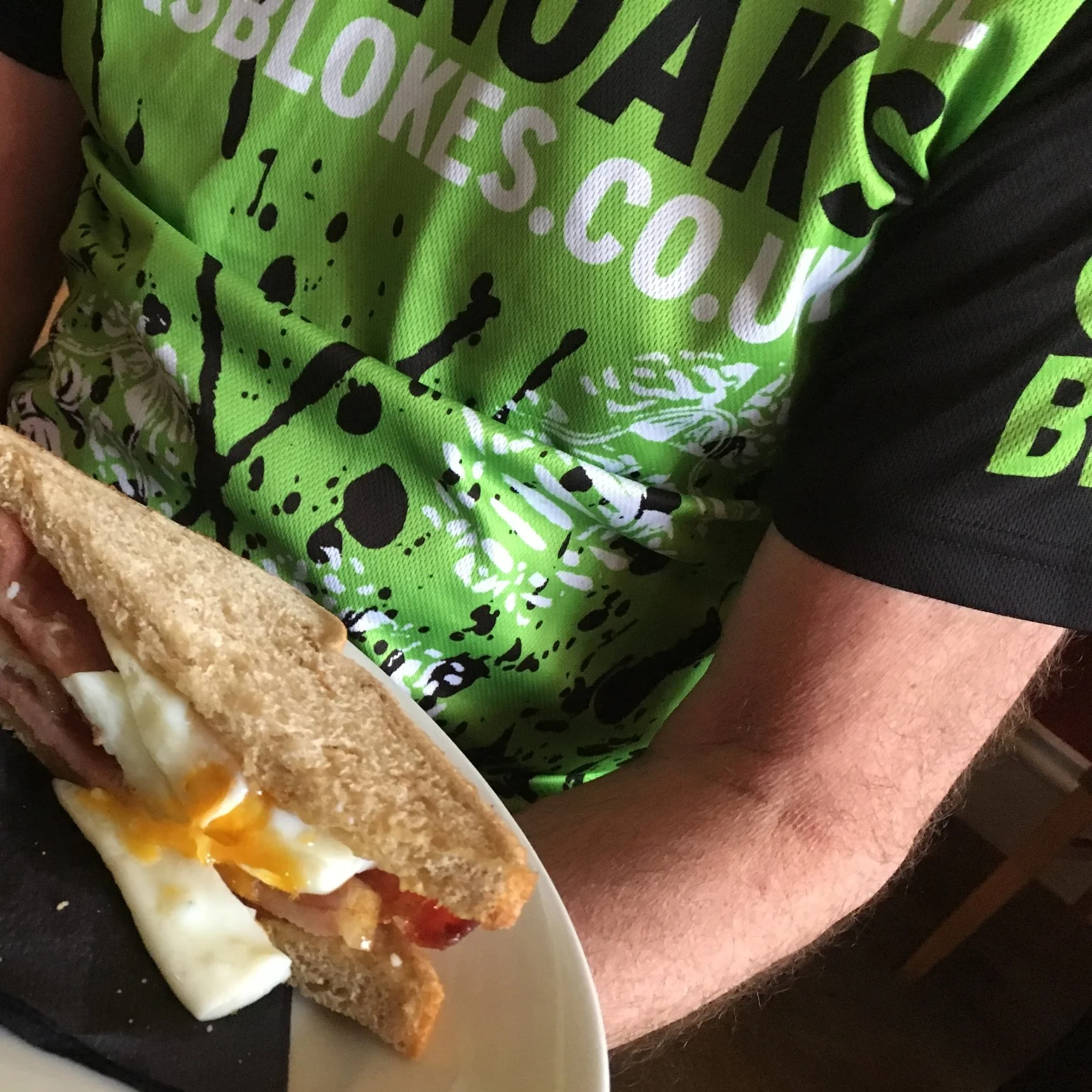 Oaks Blokes - post-run sandwich