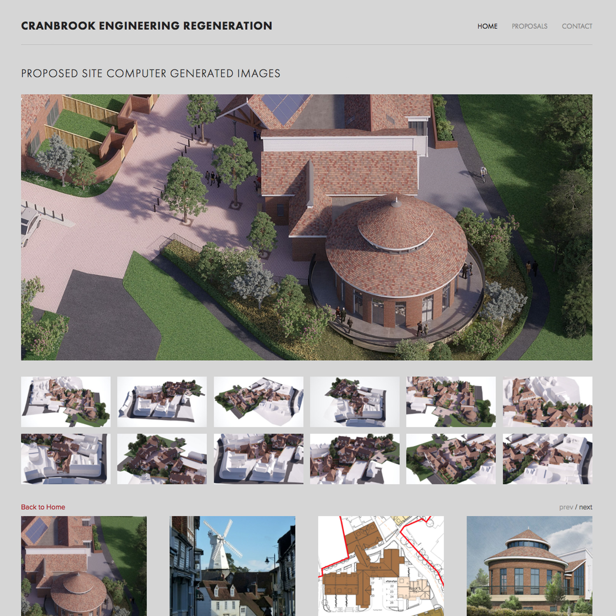 Cranbrook Engineering Works - comprehensive website presenting development and planning proposals for the local community