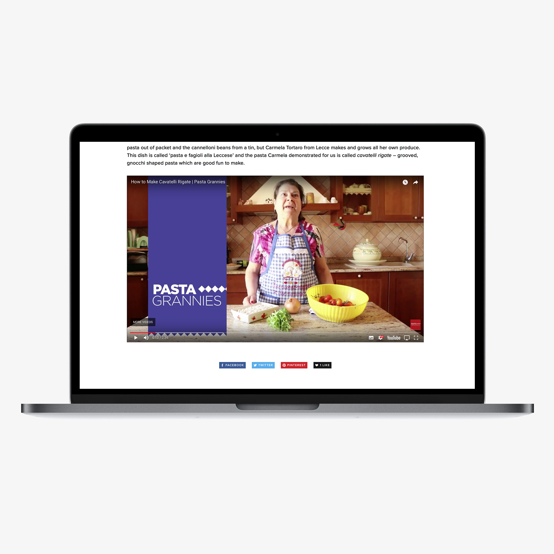 Pasta Grannies - Multimedia presentation