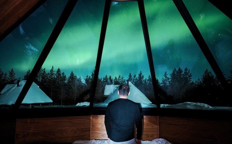 the Northern Lights at Lights Village, Levi: My Experience — Beyond The Bay
