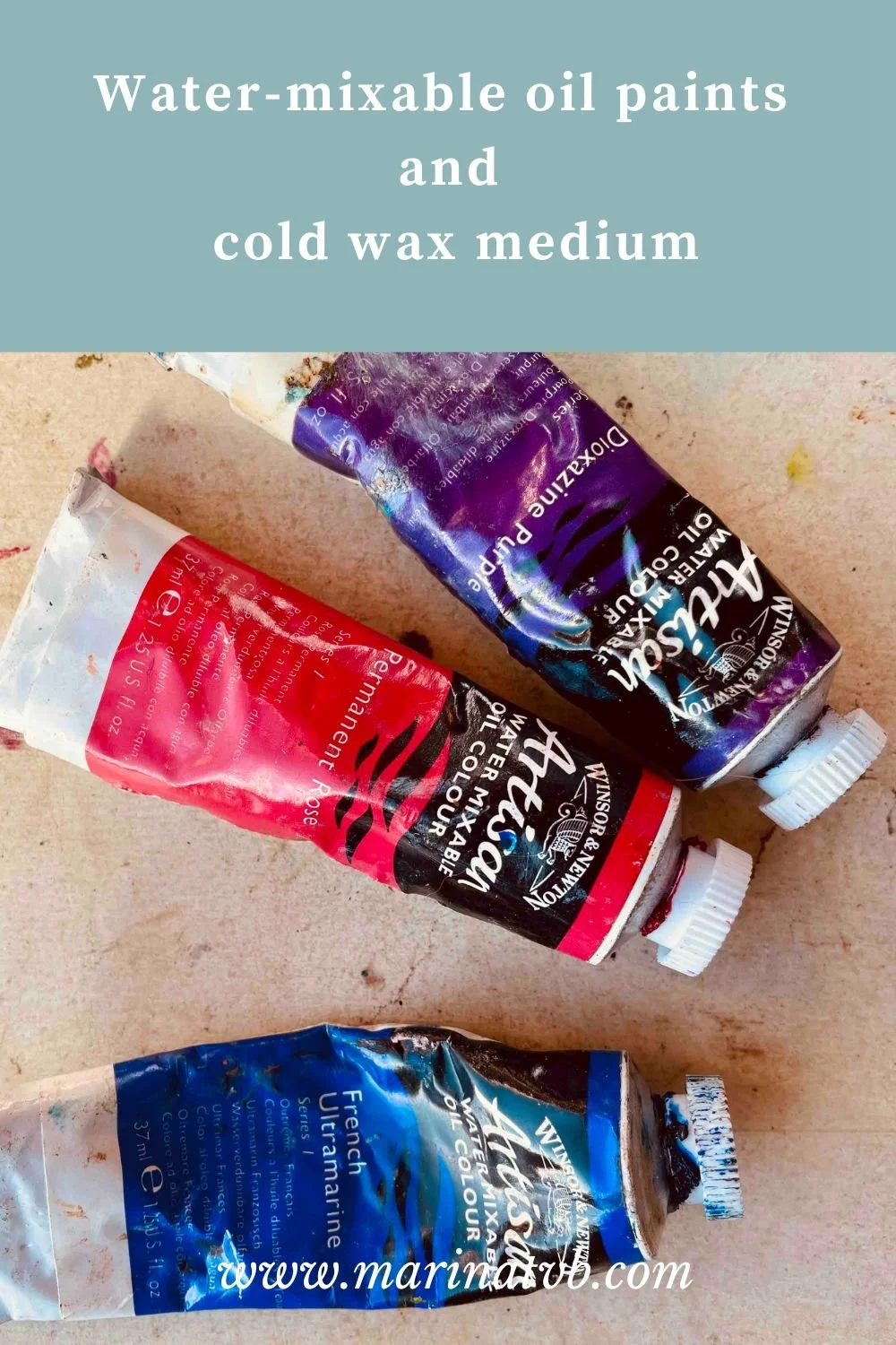 Watermixable paints and cold wax medium