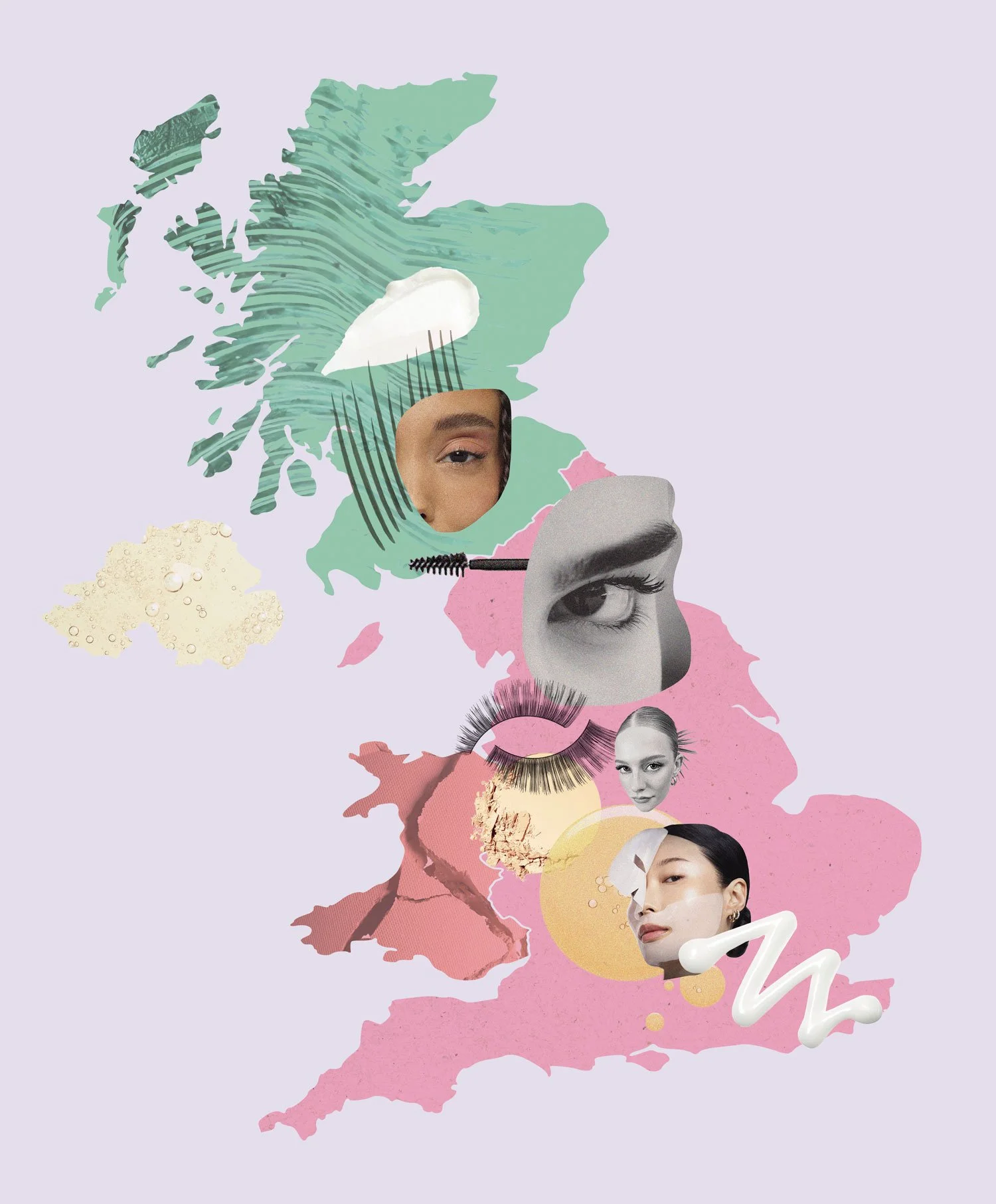  Beauty collage I created for  The Edit   regional beauty editorial story 