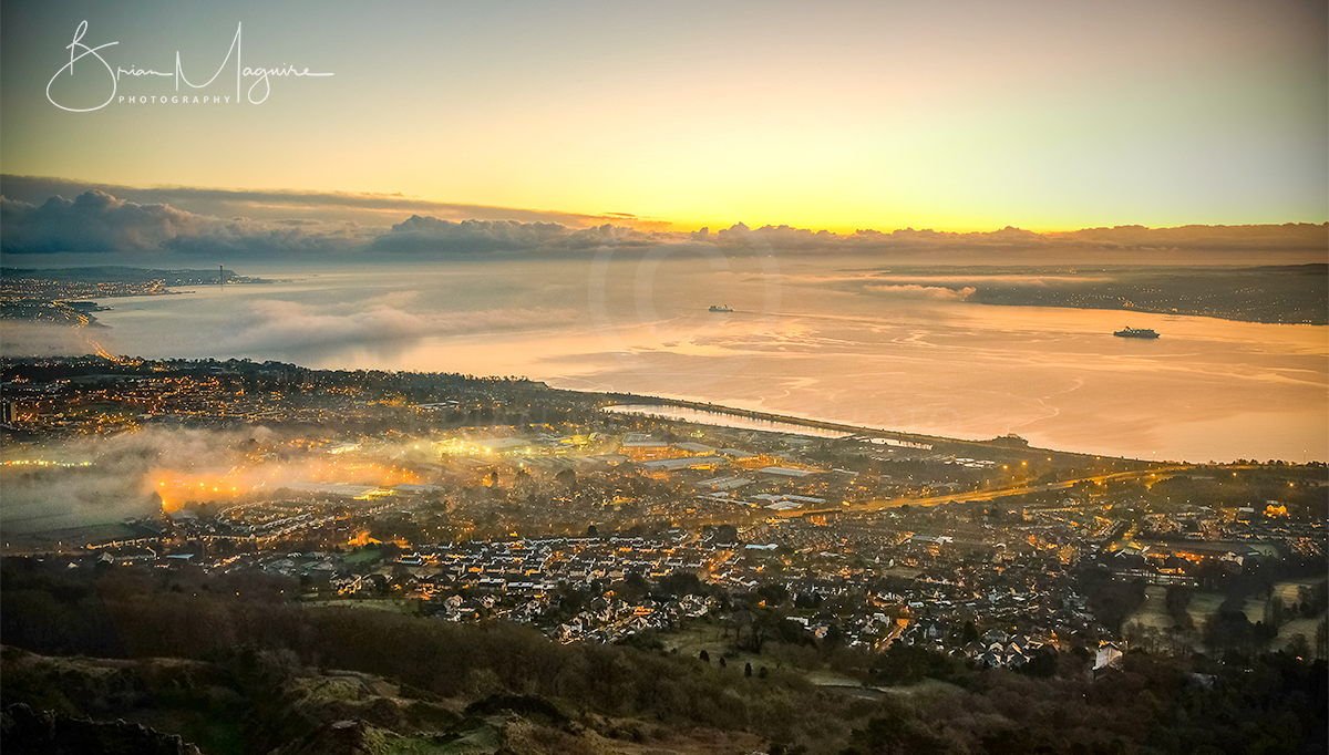 ND0011 Sunrise over Belfast