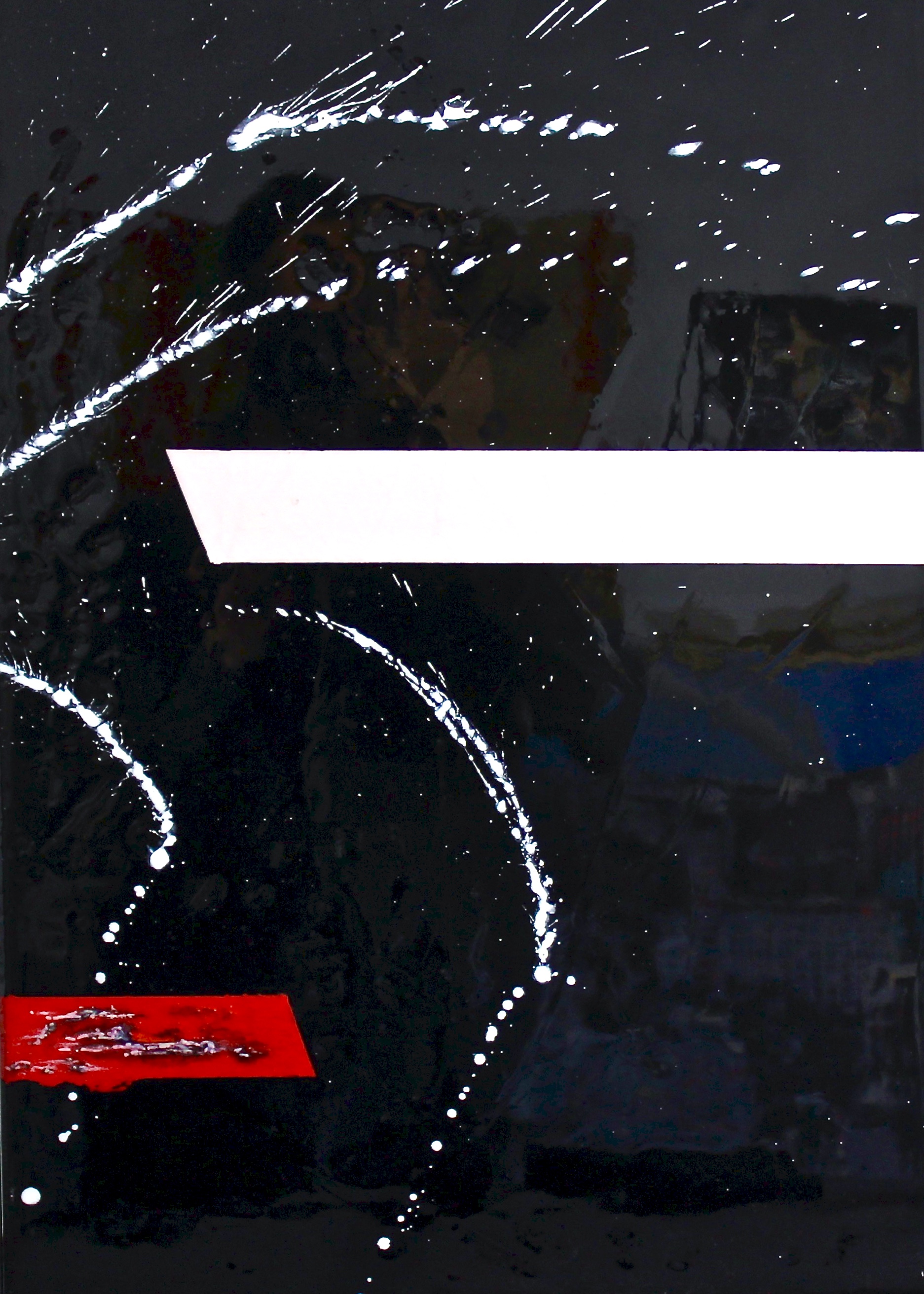 Receive Right- 2017 mixed media; wax, acrylic and resin on canvas 40cm x 60.5cm