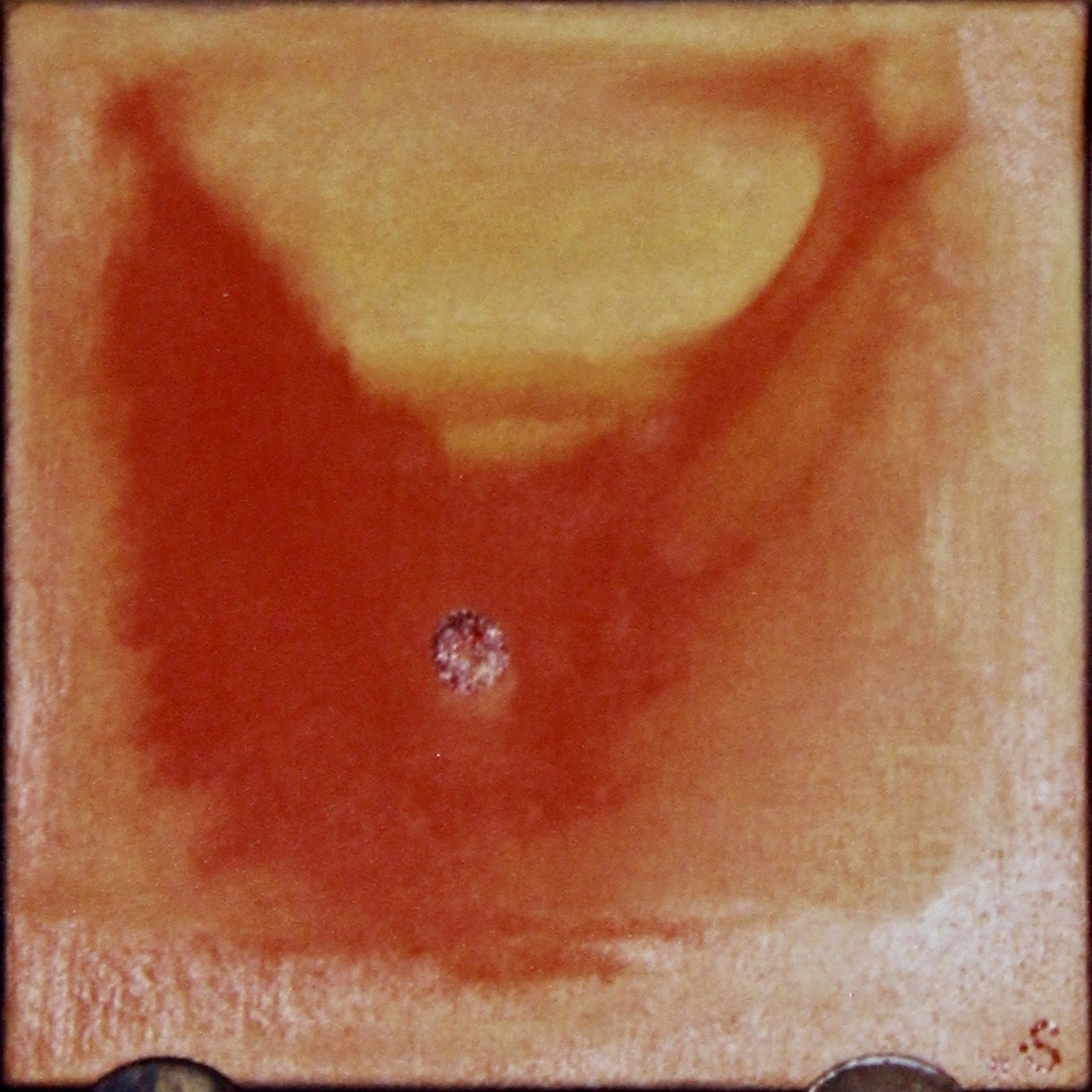 Cupped Grape - 1997 oil on canvas 30cm x 30cm (sold)