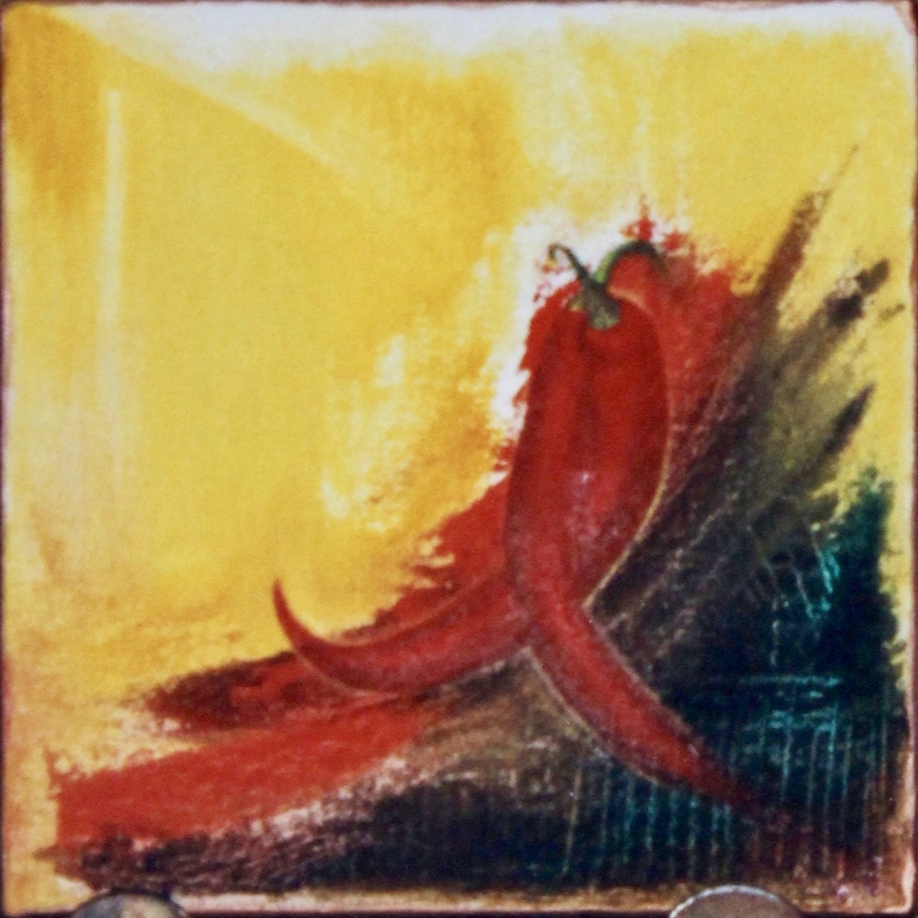 Peppered Passion - 1997 oil on canvas 30cm x 30cm (sold)