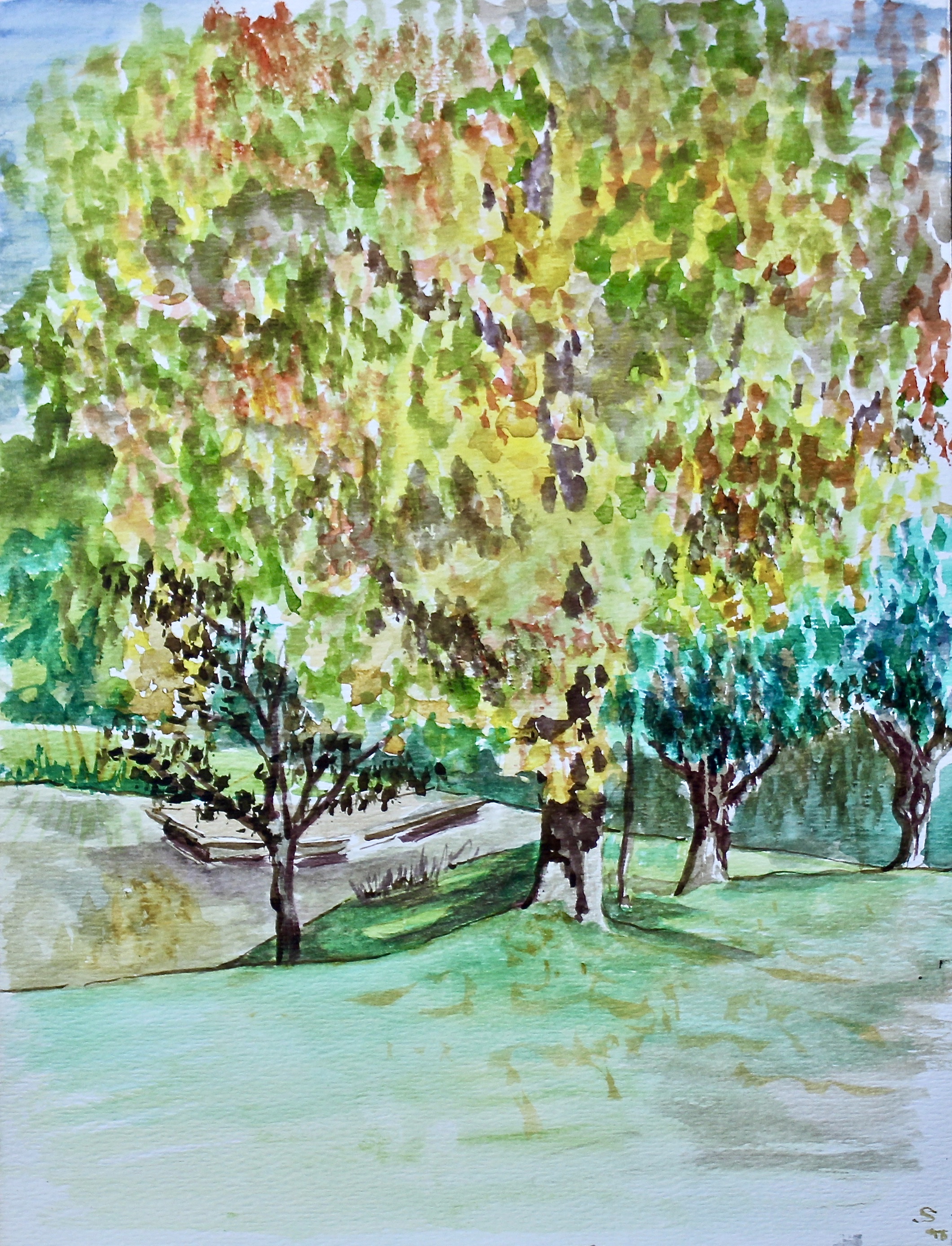 Mansfield 3 - 2003 watercolour on paper 20cm x 36cm