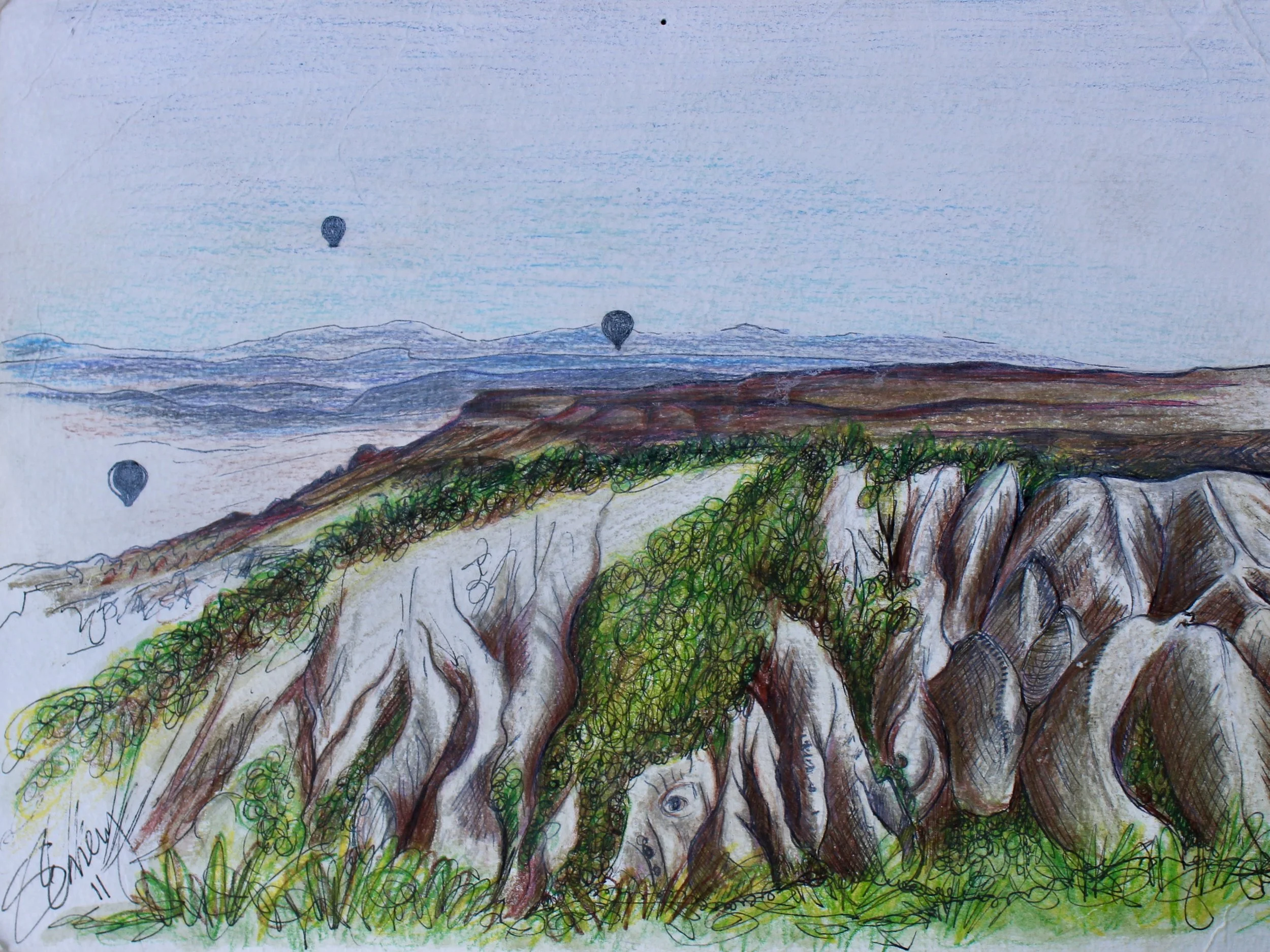 Cappadocia - 2012 pencil on paper 20cm x 26cm