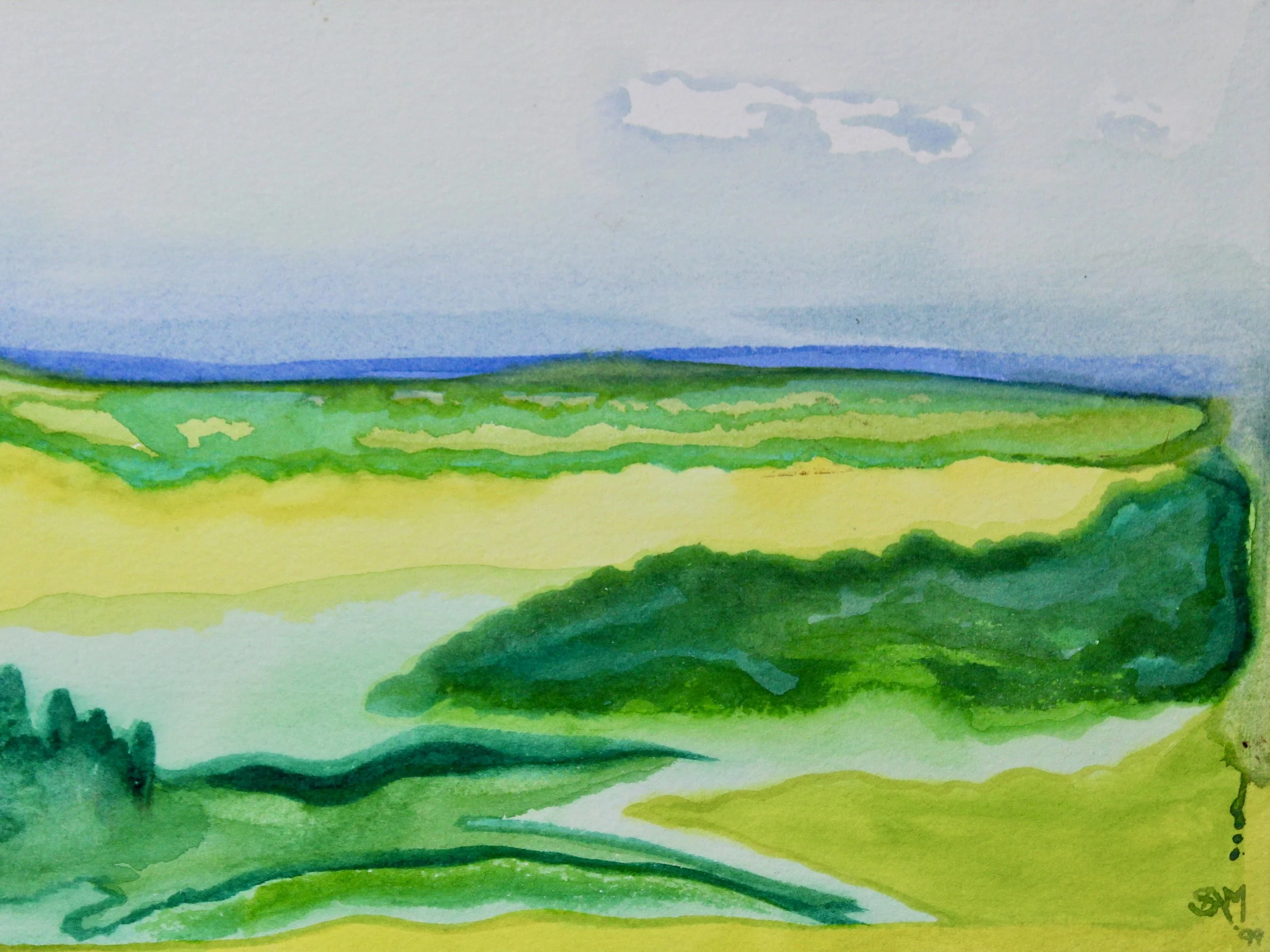 Mansfield 6 - 1999 watercolour on paper 20cm x 26cm