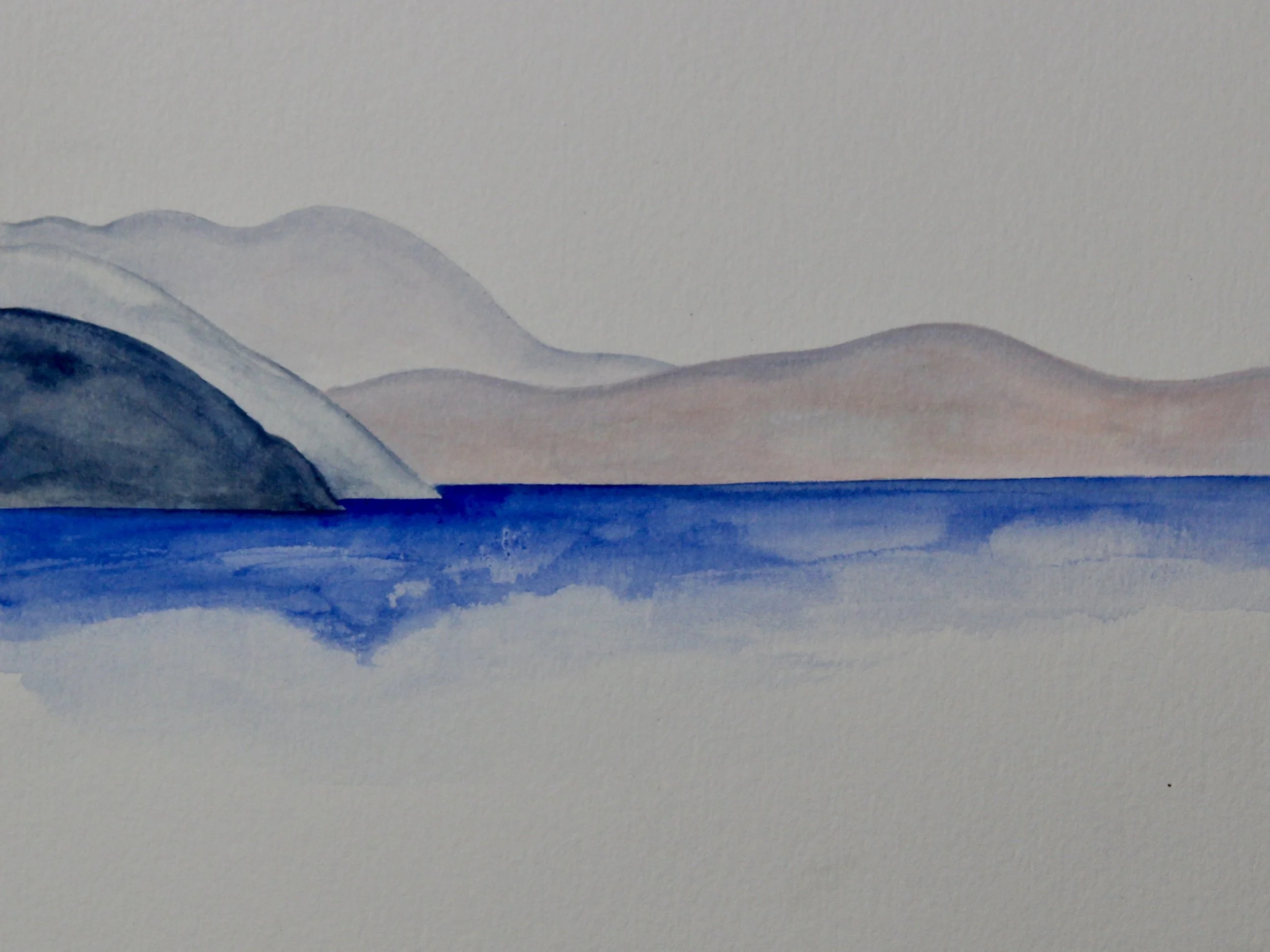 Barscobe Loch - 2004 watercolour on paper 20cm x 26cm